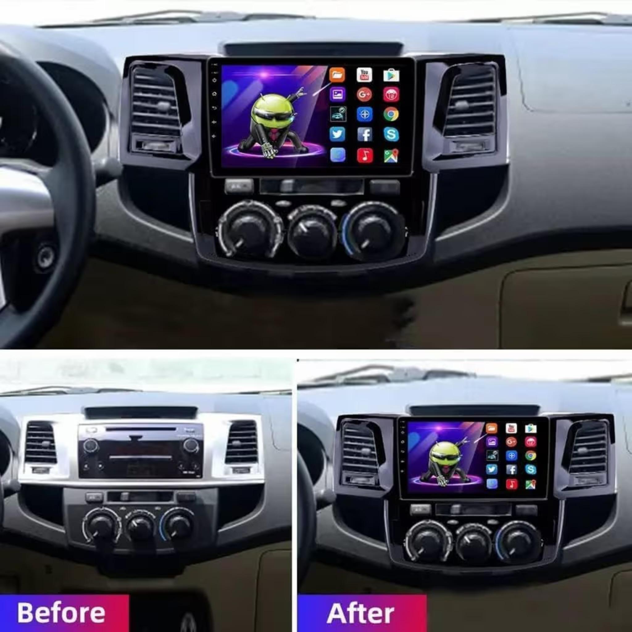 Android Car Stereo for Toyota Fortuner 2008-2015 9 Inch IPS.QLED Touch Screen with AHD Camera Included - Image 3