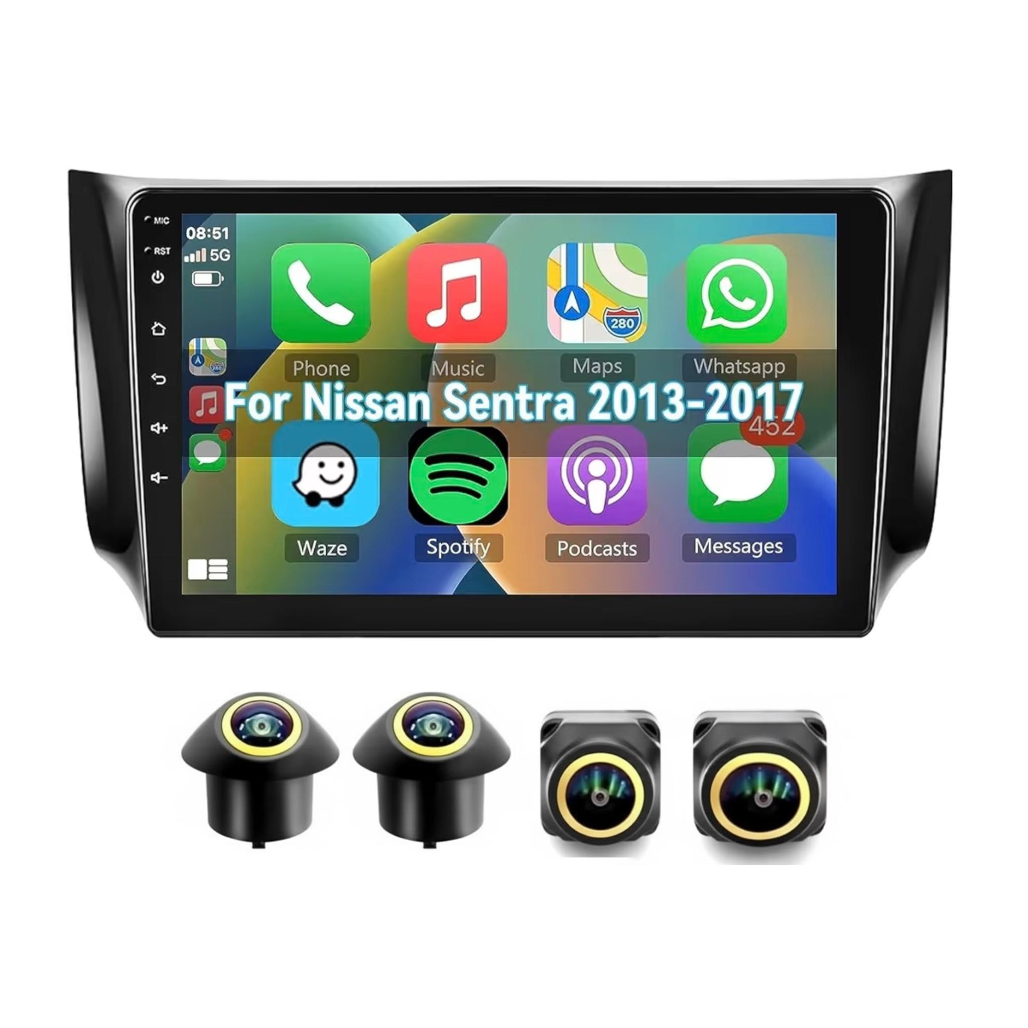 Android Car Stereo for Nissan Sentra 2013-2017 10 Inch IPS.QLED Touch Screen with AHD Camera Included - Image 2