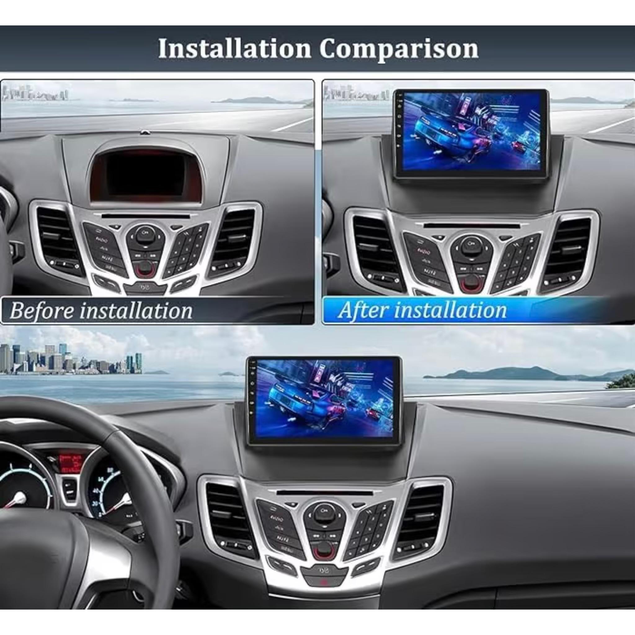 Android Car Stereo for Ford Fiesta 2009-2014 9 Inch IPS.QLED Touch Screen with AHD Camera Included - Image 3
