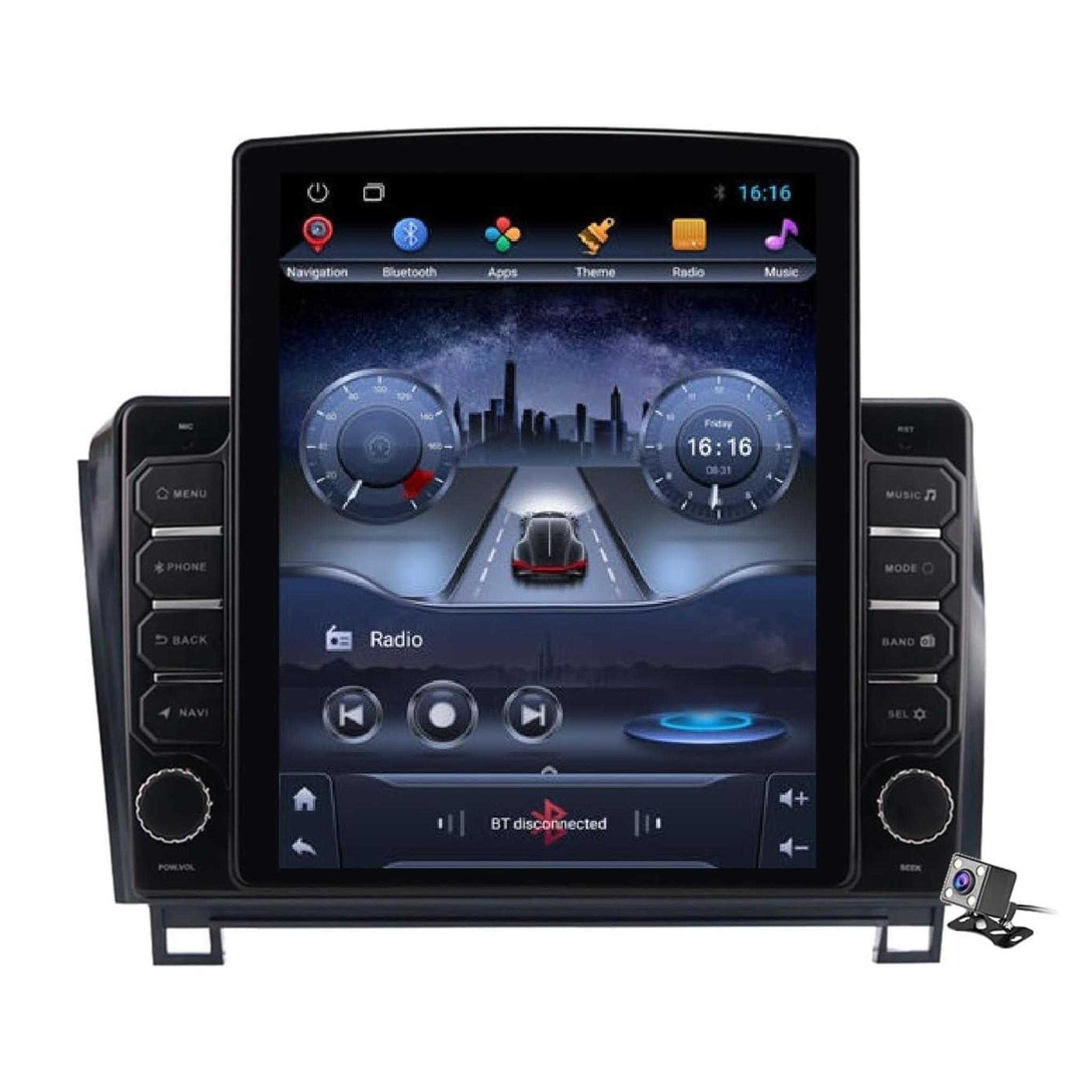 Android Tesla style Vertical Screen for Toyota Sequoia 2008-2018/Tundra 2006-2013 9.7 Inch IPS.QLED Touch Screen with AHD Camera Included