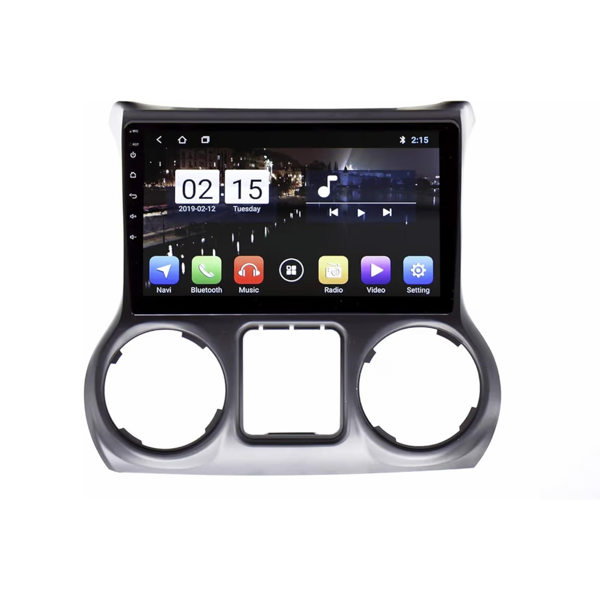 Android Car Stereo for Jeep Wrangler 2011-2014 10 Inch IPS.QLED Touch Screen with AHD Camera Included
