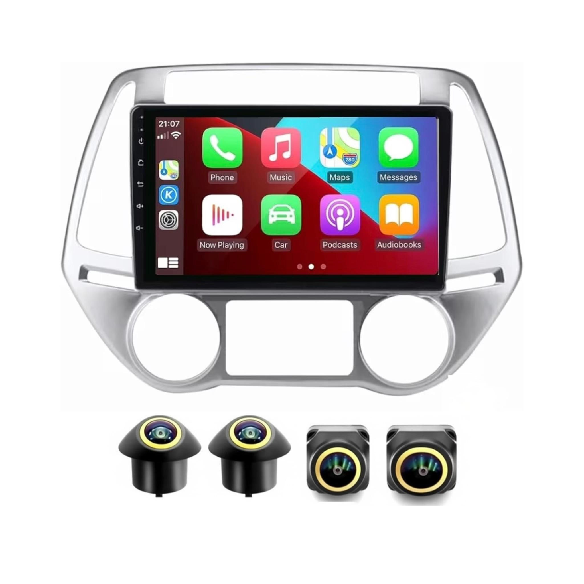 Android Car Stereo for Hyundai i20 2012-2014 9 Inch IPS.QLED Touch Screen with AHD Camera Included - Image 2