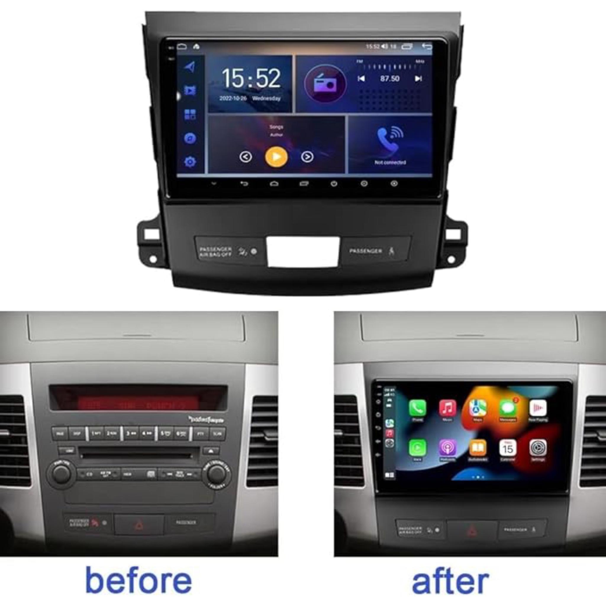 Android Car Stereo for Mitsubishi Outlander 2005-2013 9 Inch IPS.QLED Touch Screen with AHD Camera Included - Image 3