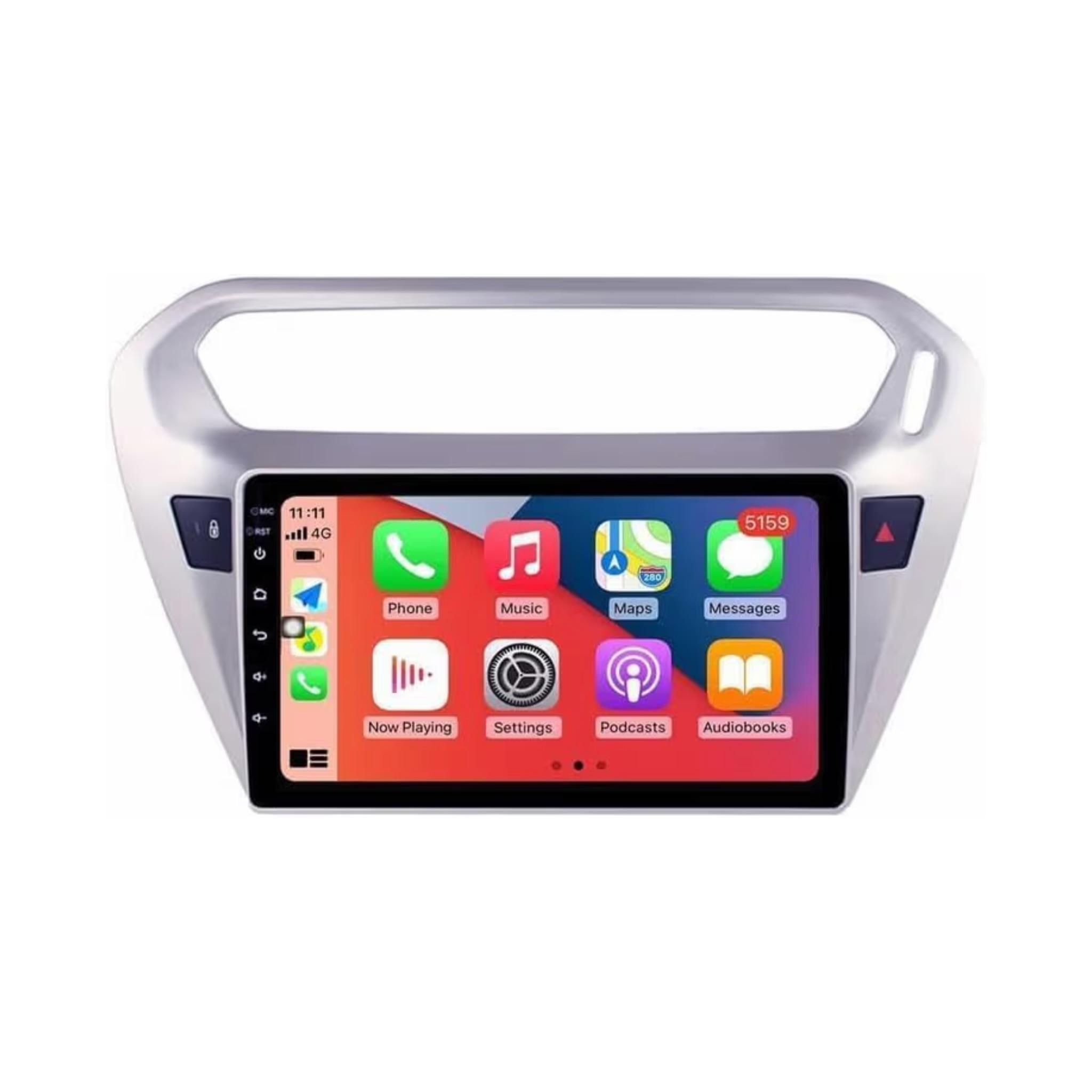 Android Car Stereo for Peugeot 301 for Citroen C-Elysee CElysee 2012-2016 9 Inch IPS.QLED Touch Screen with AHD Camera Included