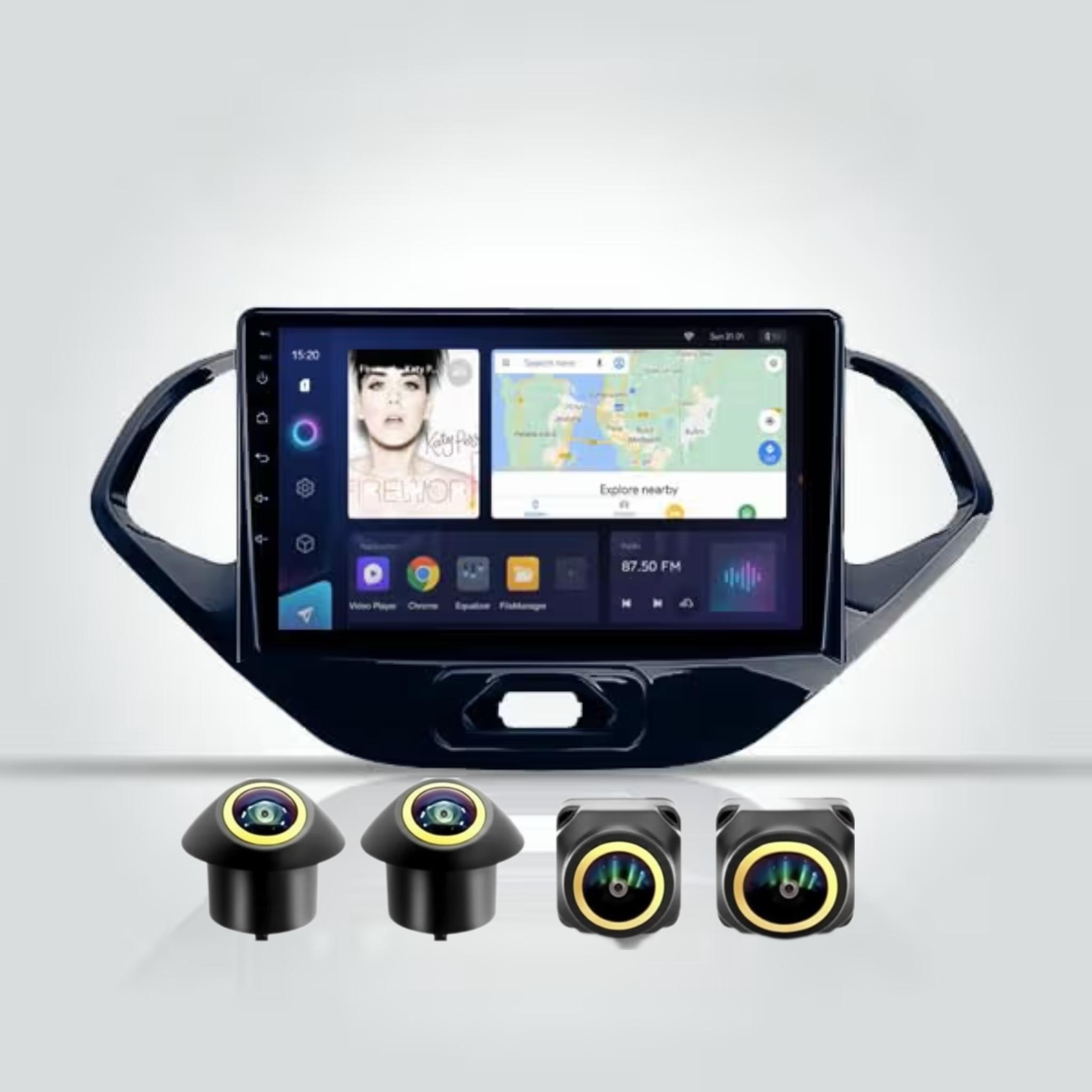 Android Car Stereo for Ford Figo 2015-2020 9 Inch IPS.QLED Touch Screen with AHD Camera Included - Image 2