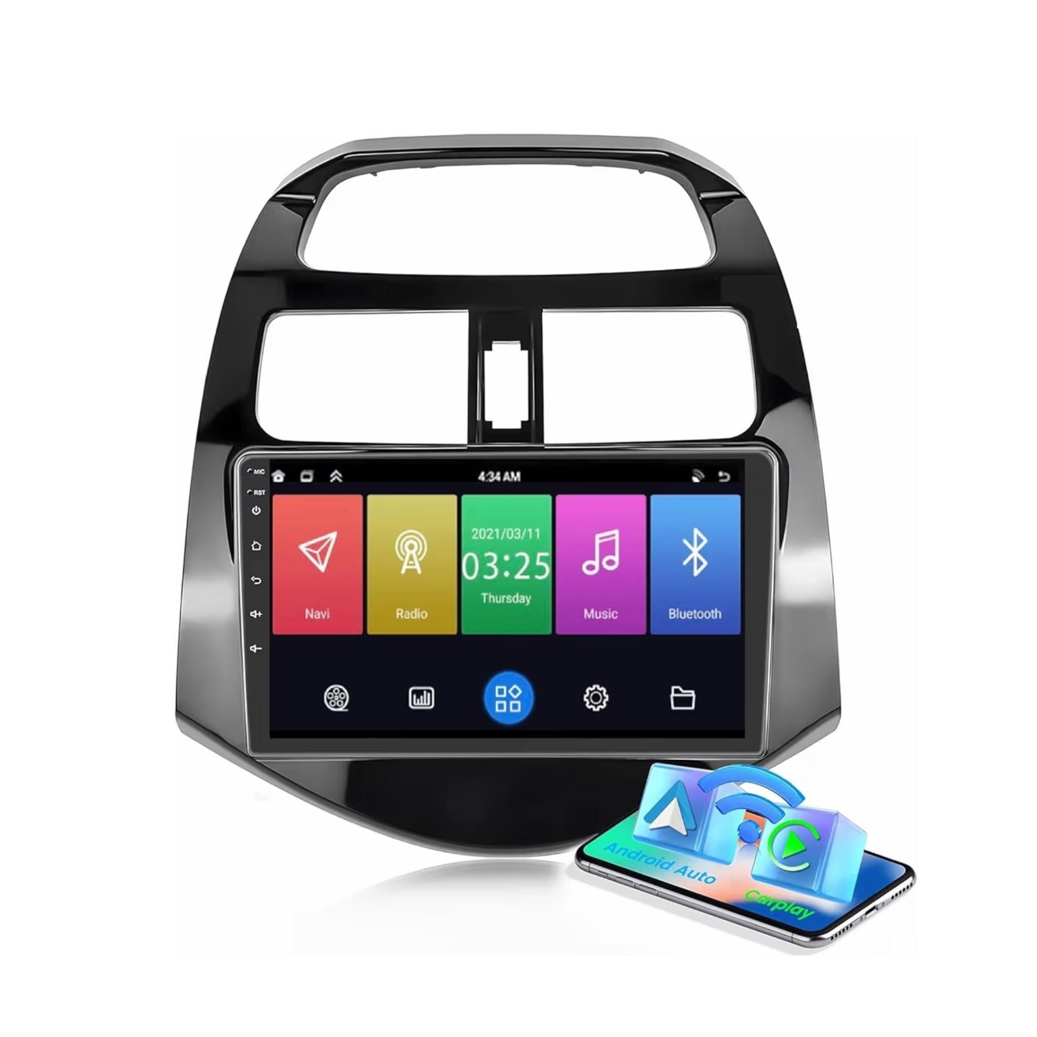 Android Car Stereo for Chevrolet Chevy Spark 2011-2014 9 Inch IPS.QLED Touch Screen with AHD Camera Included