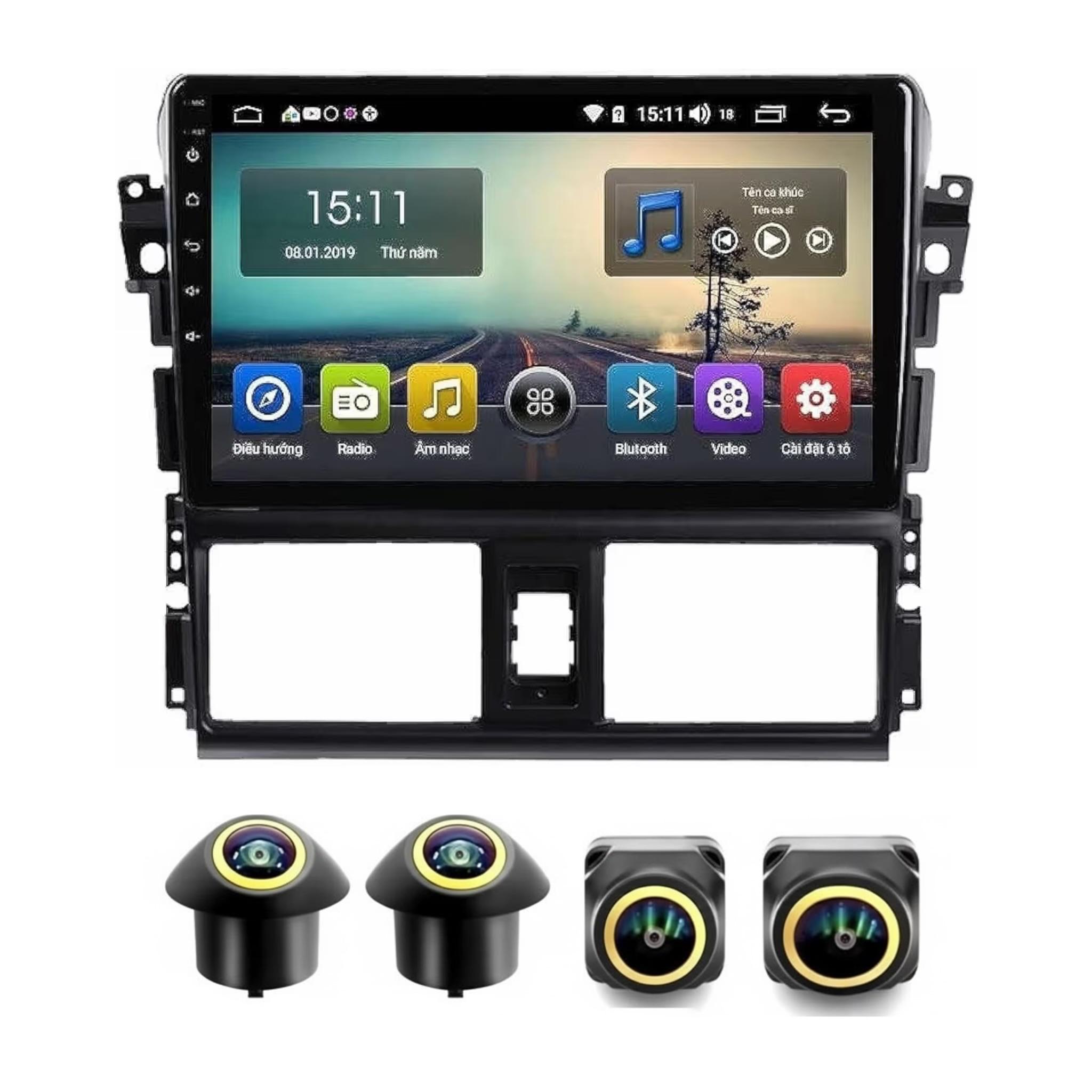 Android Car Stereo for Toyota Yaris 2014-2017 10 Inch IPS.QLED Touch Screen with AHD Camera Included - Image 2