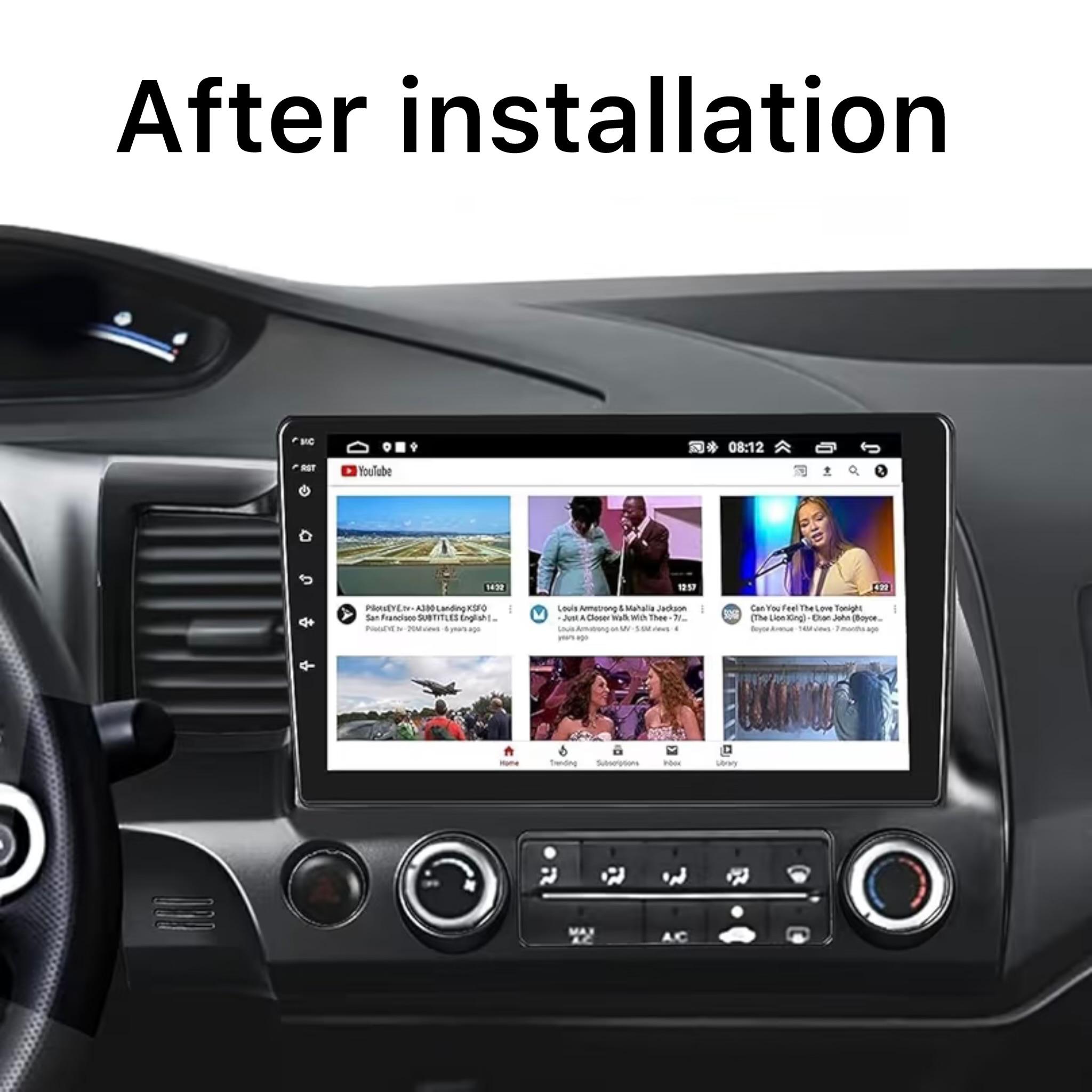 Android Car Stereo for Honda Civic 2006-2011 10 Inch IPS.QLED Touch Screen with AHD Camera Included - Image 3