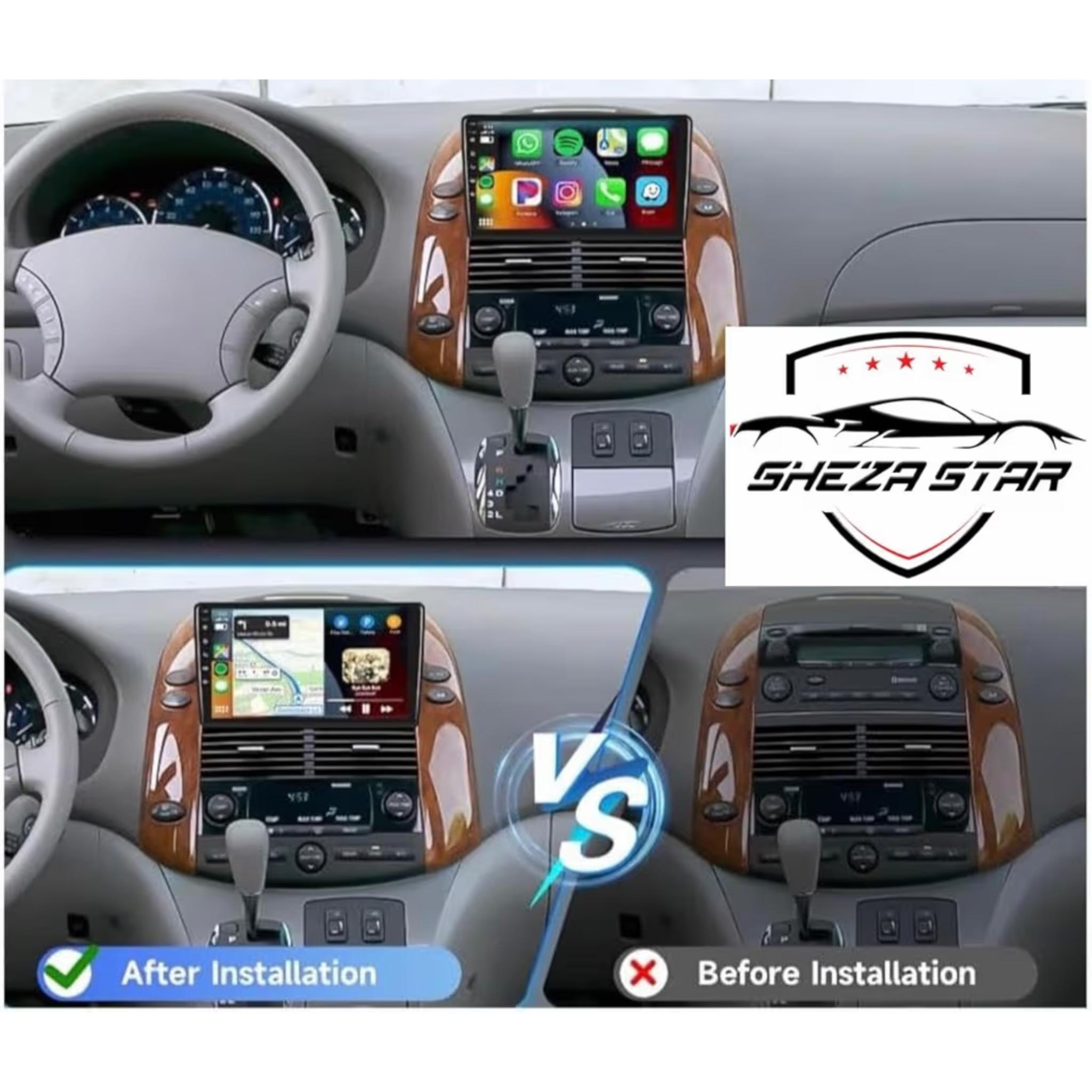 Android Car Stereo for Toyota Sienna 2004-2010 9 Inch IPS.QLED Touch Screen with AHD Camera Included - Image 3