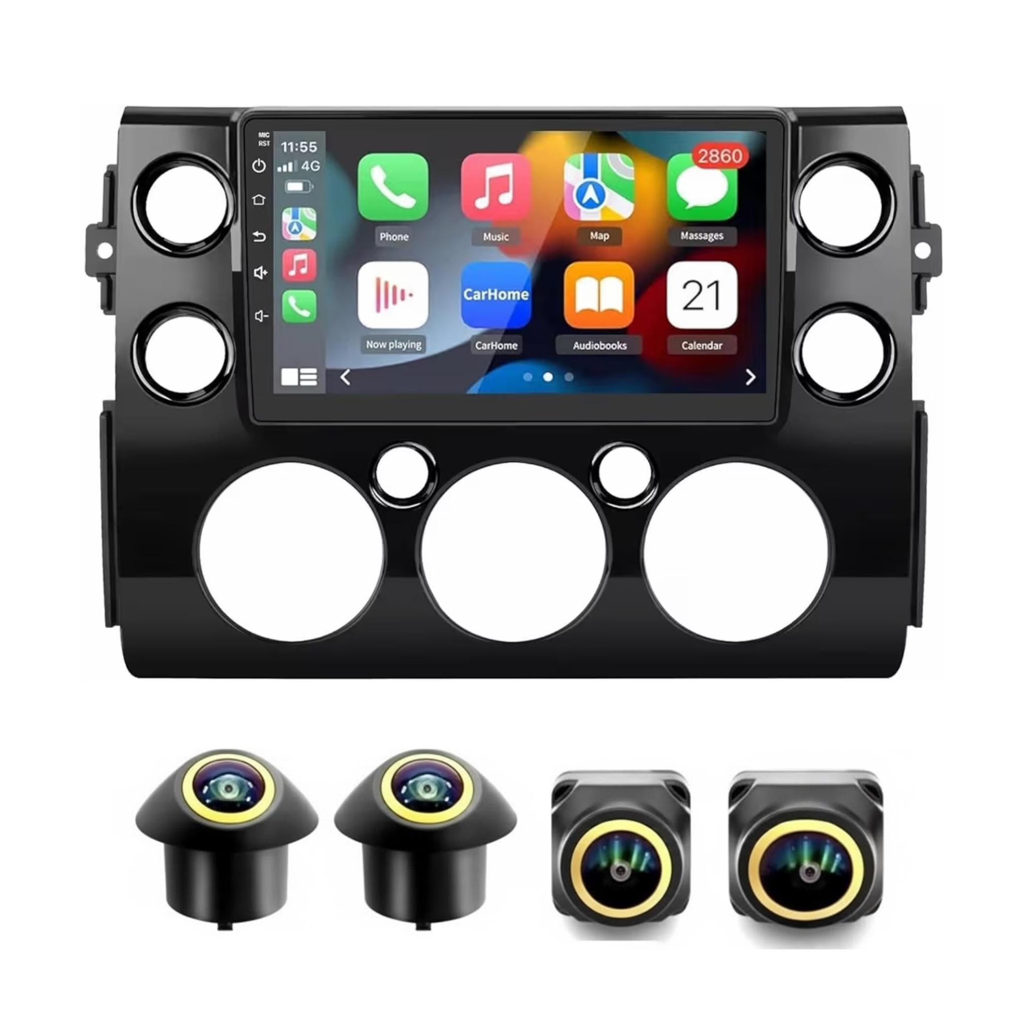 Android Car Stereo for Toyota FJ Cruiser 2006-2020 9 Inch IPS.QLED Touch Screen with AHD Camera Included - Image 2