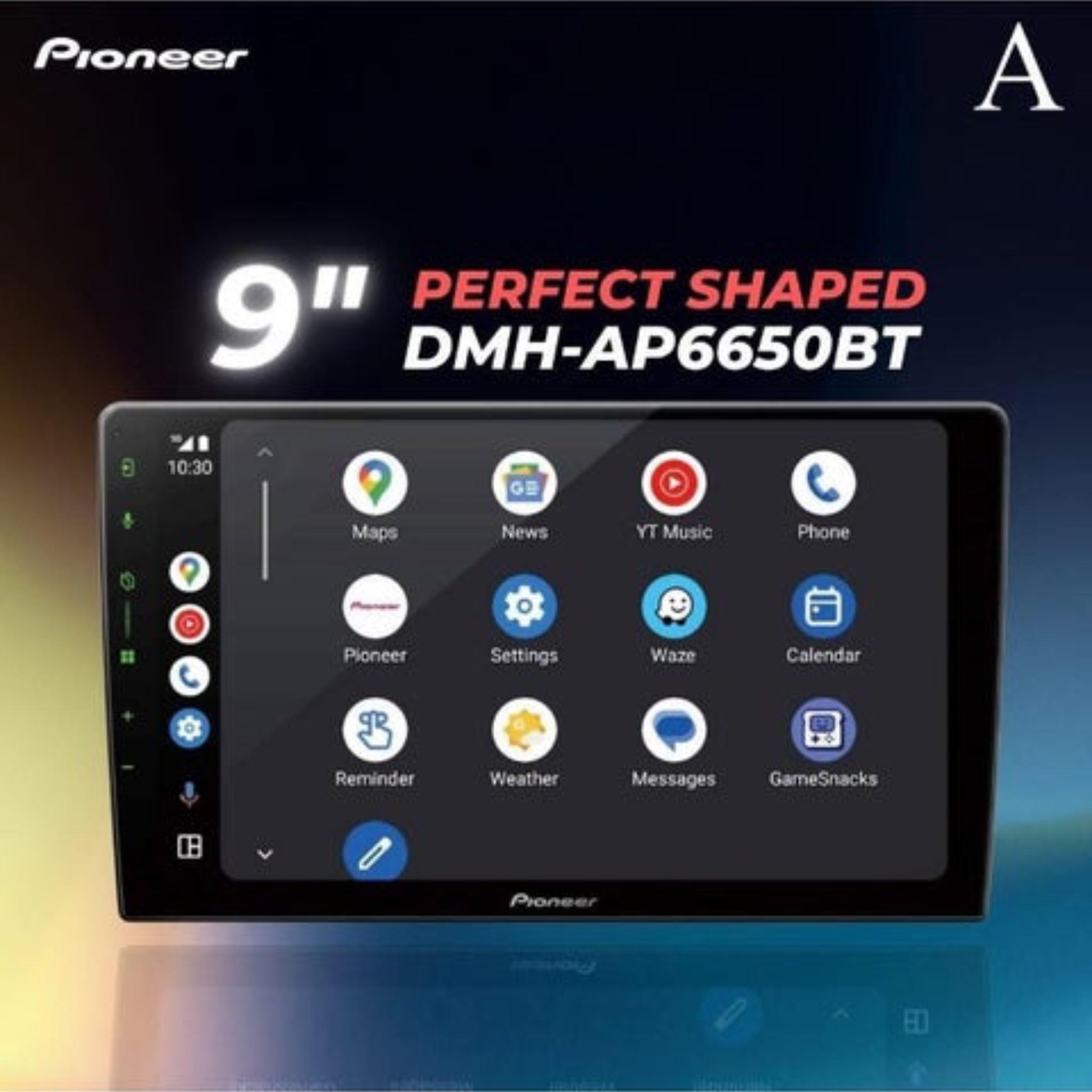 Pioneer DMH-AP6650BT 9" Perfect Fit AV Receiver with Wireless Apple CarPlay, Wireless Android Auto and Mirroring by Weblink Cast - Image 2