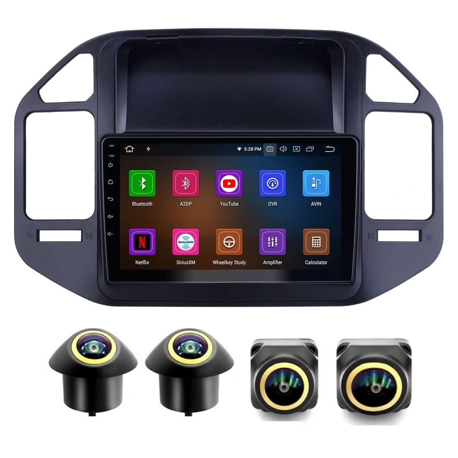 Android Car Stereo for Mitsubishi Pajero V73 2004-2011 9 Inch IPS.QLED Touch Screen with AHD Camera Included - Image 2
