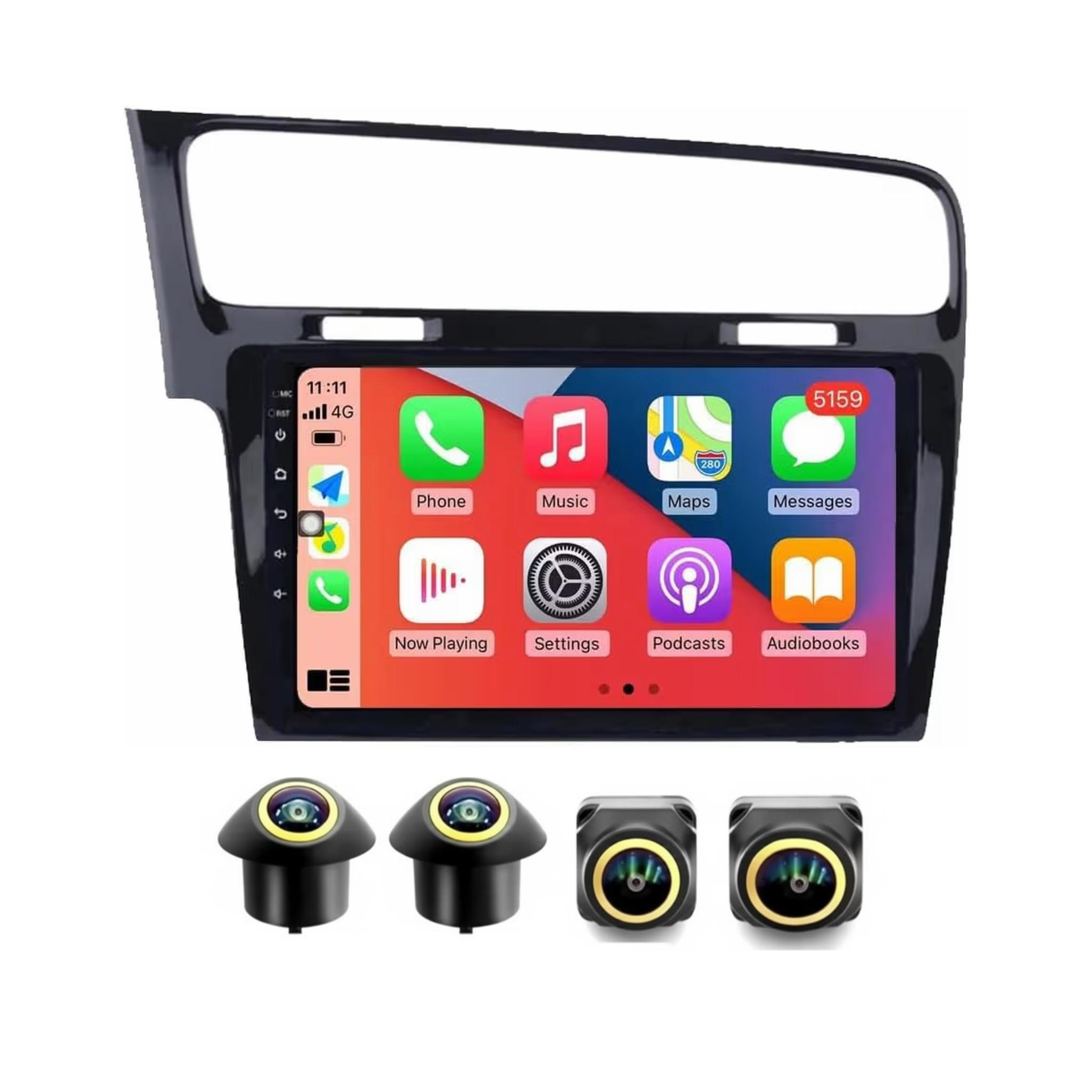 Android Car Stereo for Volkswagen Golf 7 MK7 VII 2013-2016 10 Inch IPS.QLED Touch Screen with AHD Camera Included - Image 2