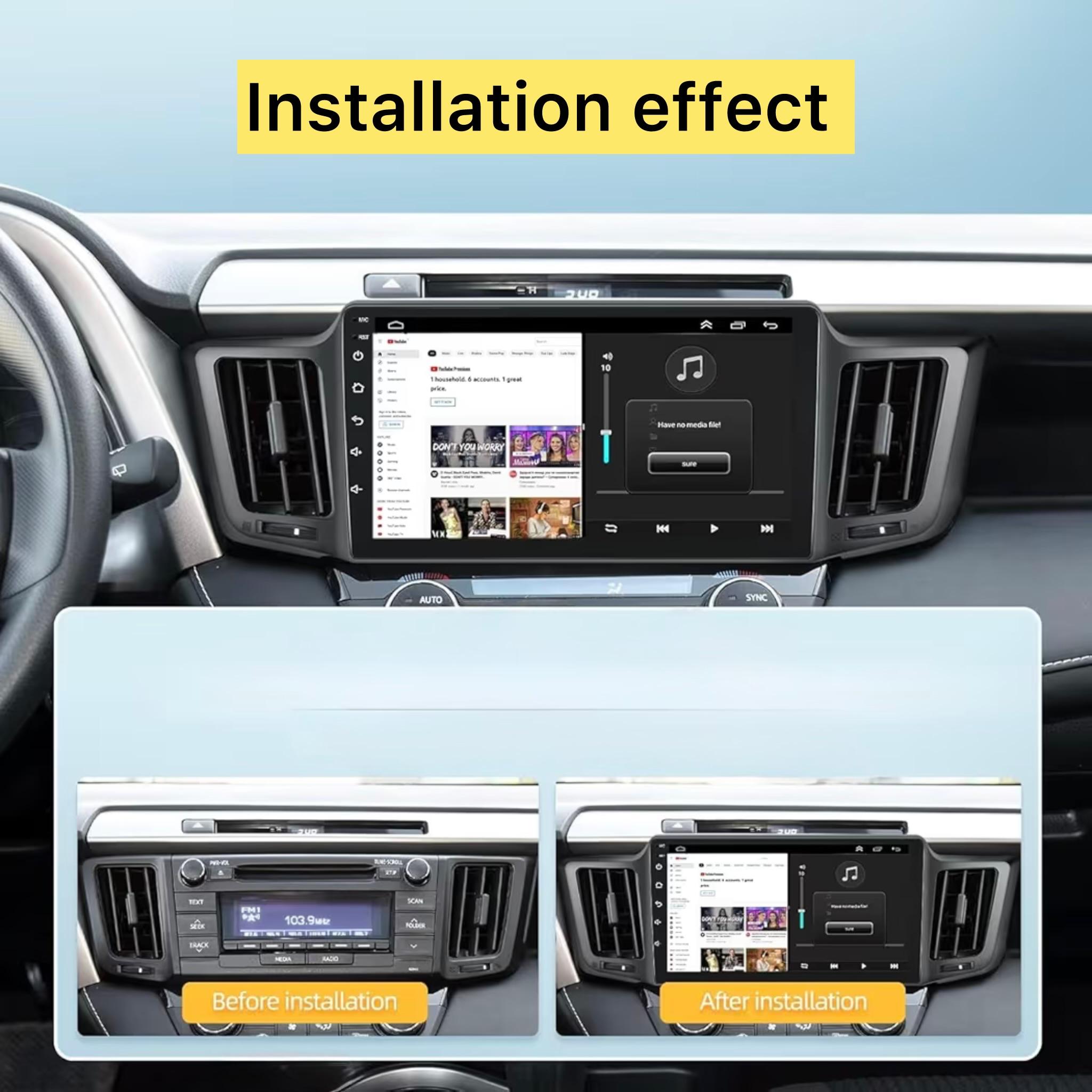 Android Car Stereo for TOYOTA RAV4 2013-2017 10 Inch IPS.QLED Touch Screen with AHD Camera Included - Image 3