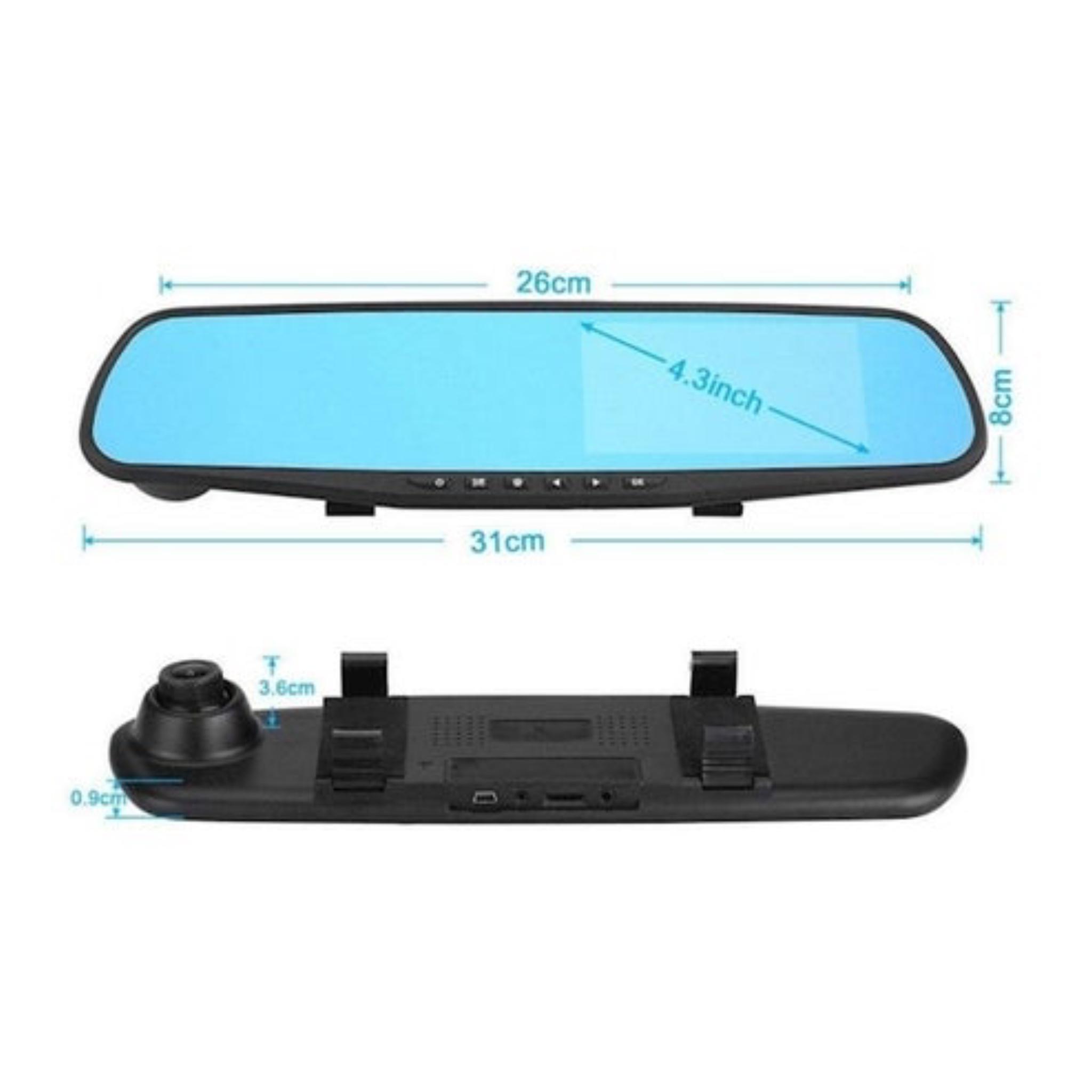 DVR Car Mirror Camera, Dash Camera Front & Rear View Camera HD Video Recorder  - Image 2