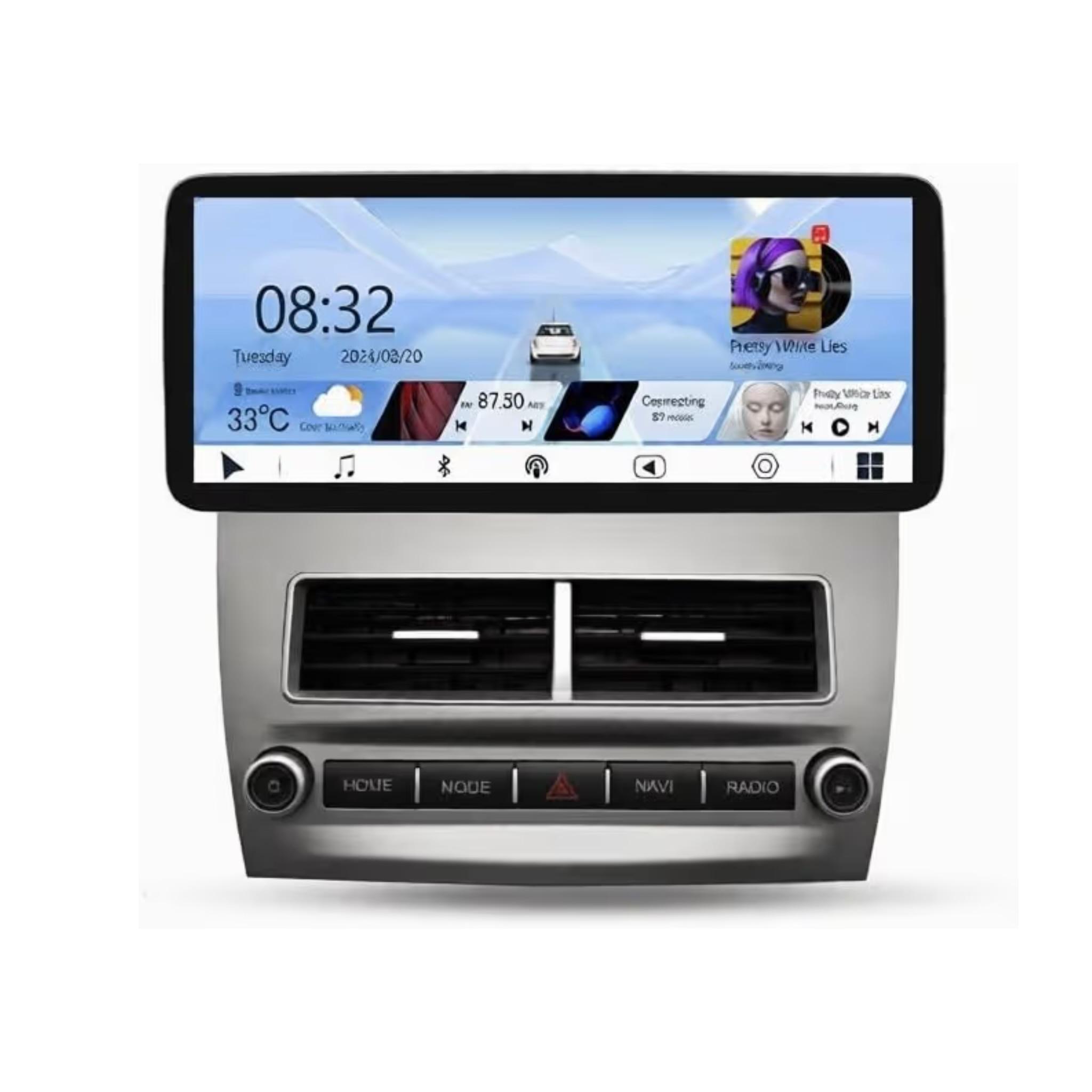 Android Car Stereo 12.3 Inch For Toyota Camry 2006-2011 IPS.QLED Touch Screen with AHD Camera Included