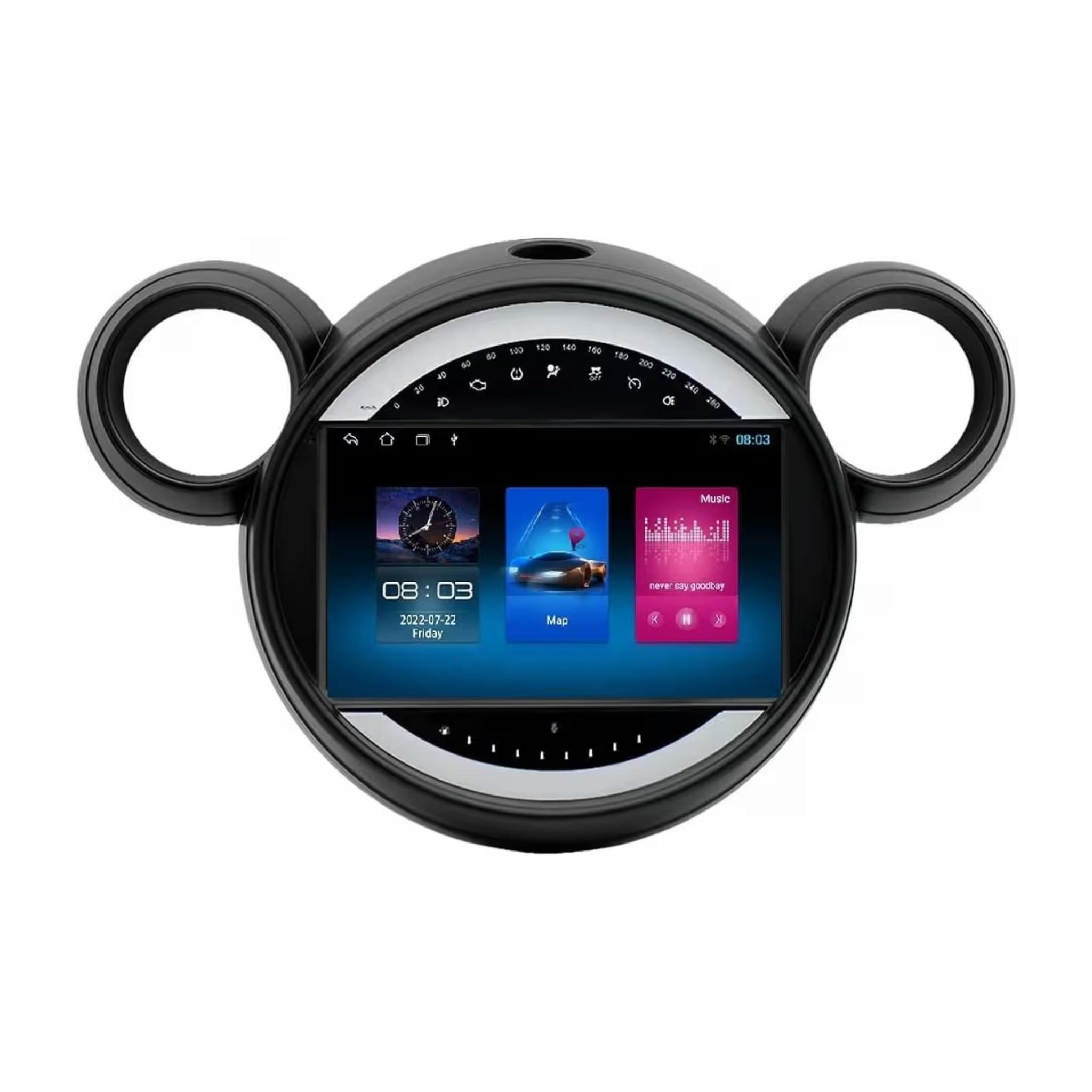 Android Car Stereo for Mini Cooper 2011-2016 9 Inch IPS.QLED Touch Screen with AHD Camera Included