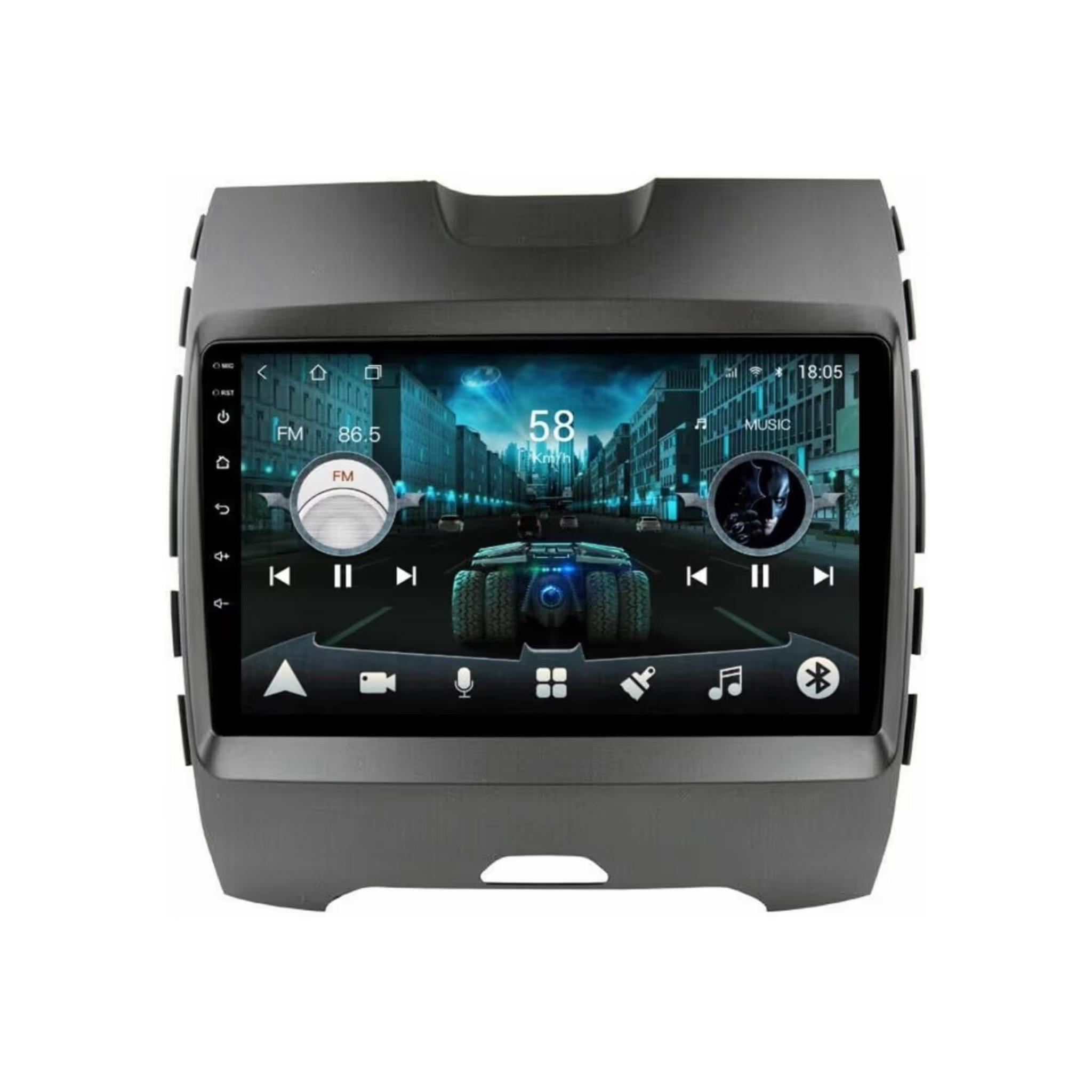 Android Car Stereo for Ford Edge 2015-2018 9 Inch IPS.QLED Touch Screen with AHD Camera Included