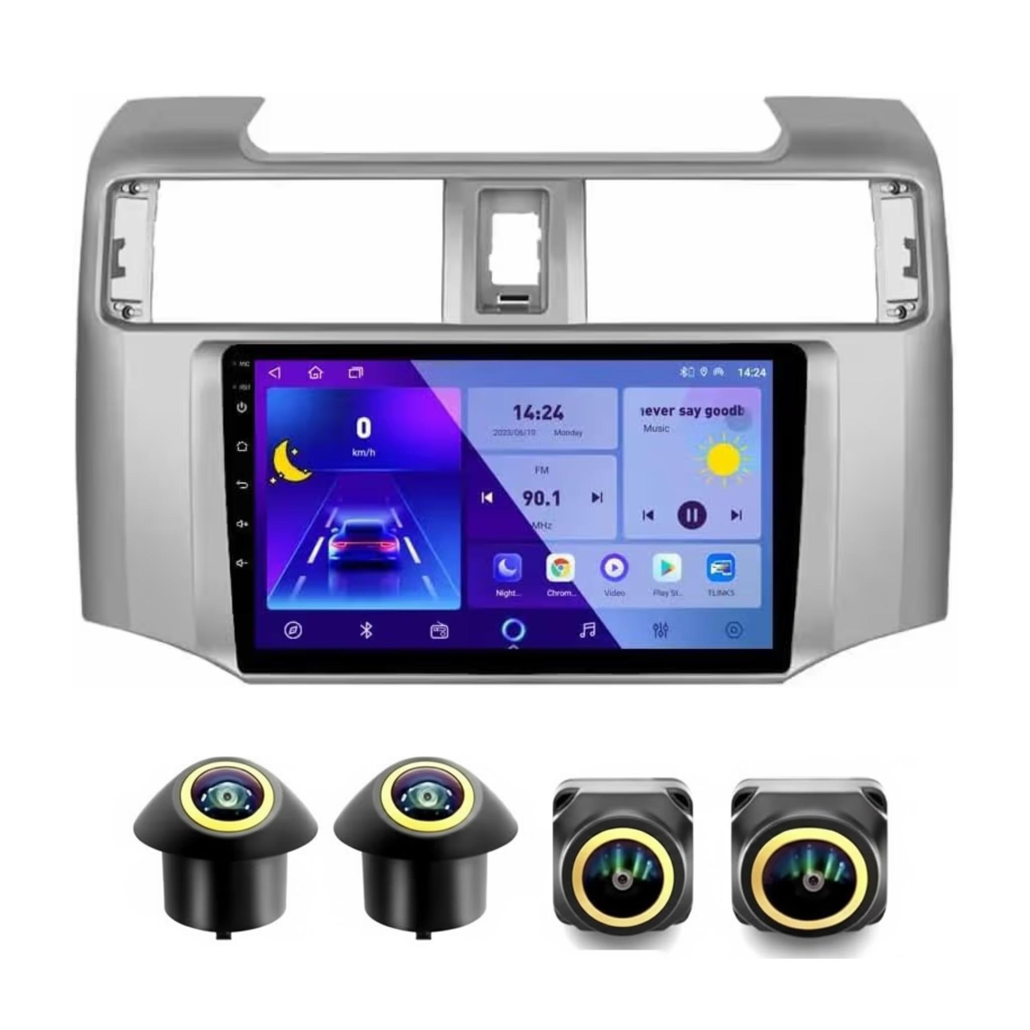 Android Car Stereo for Toyota 4Runner 2010-2023 9 Inch IPS.QLED Touch Screen with AHD Camera Included - Image 2