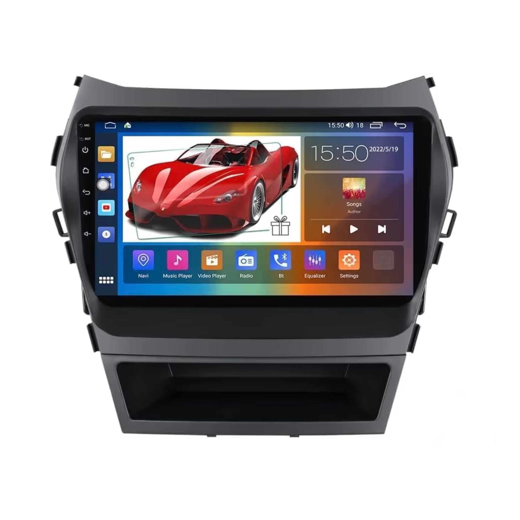 Android Car Stereo for HYUNDAI IX45 SANTA FE 2013-2017 9 Inch IPS.QLED Touch Screen with AHD Camera Included