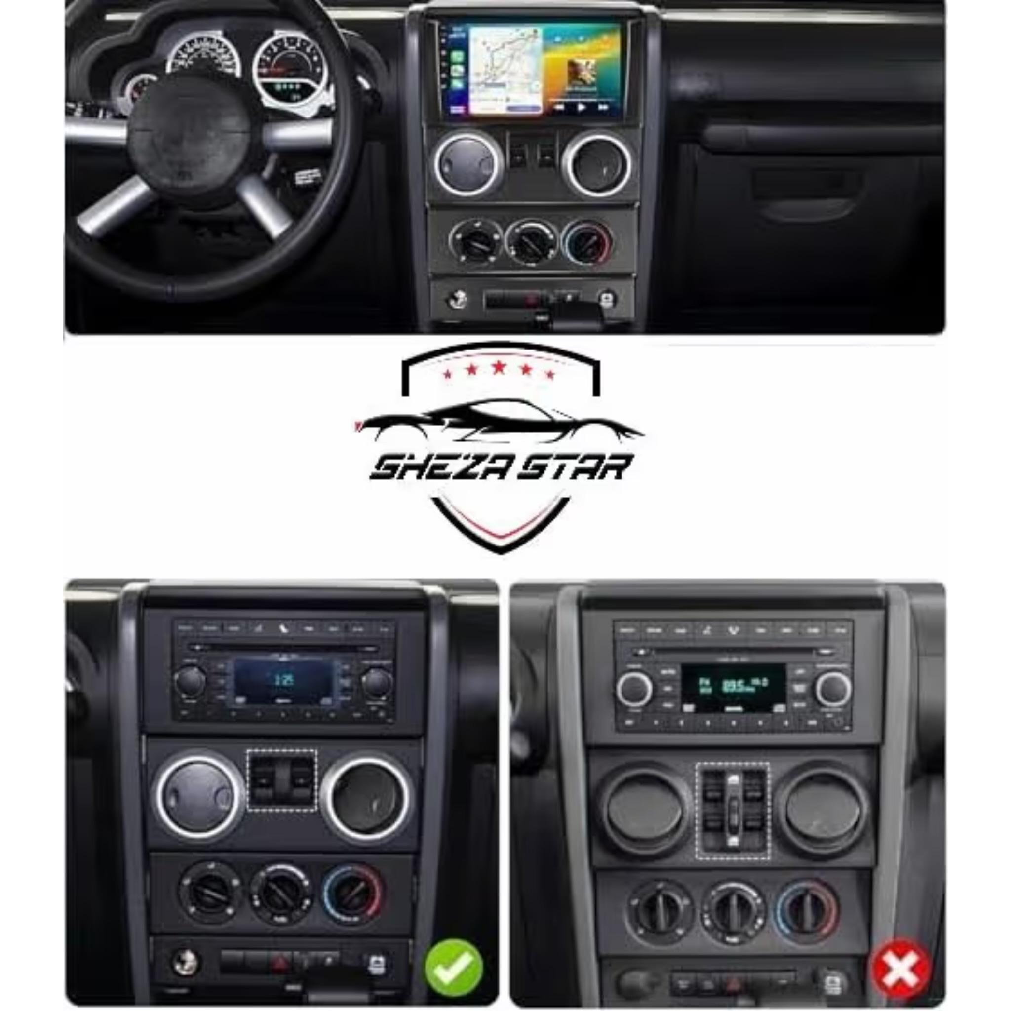 Android Car Stereo for Jeep Wrangler 2007-2012 (2 Doors) 9 Inch IPS.QLED Touch Screen with AHD Camera Included - Image 3