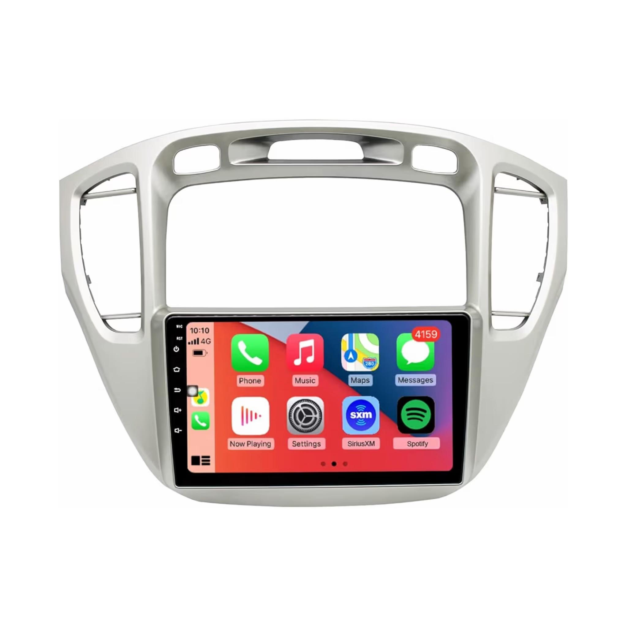 Android Car Stereo for Toyota Highlander 2000-2007 9 Inch IPS.QLED Touch Screen with AHD Camera Included