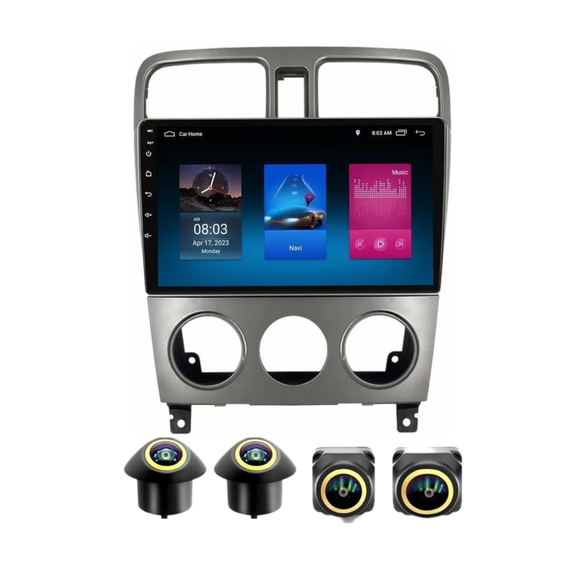 Android Car Stereo for Subaru Forester SG 2002-2008 9 Inch IPS.QLED Touch Screen with AHD Camera Included - Image 2