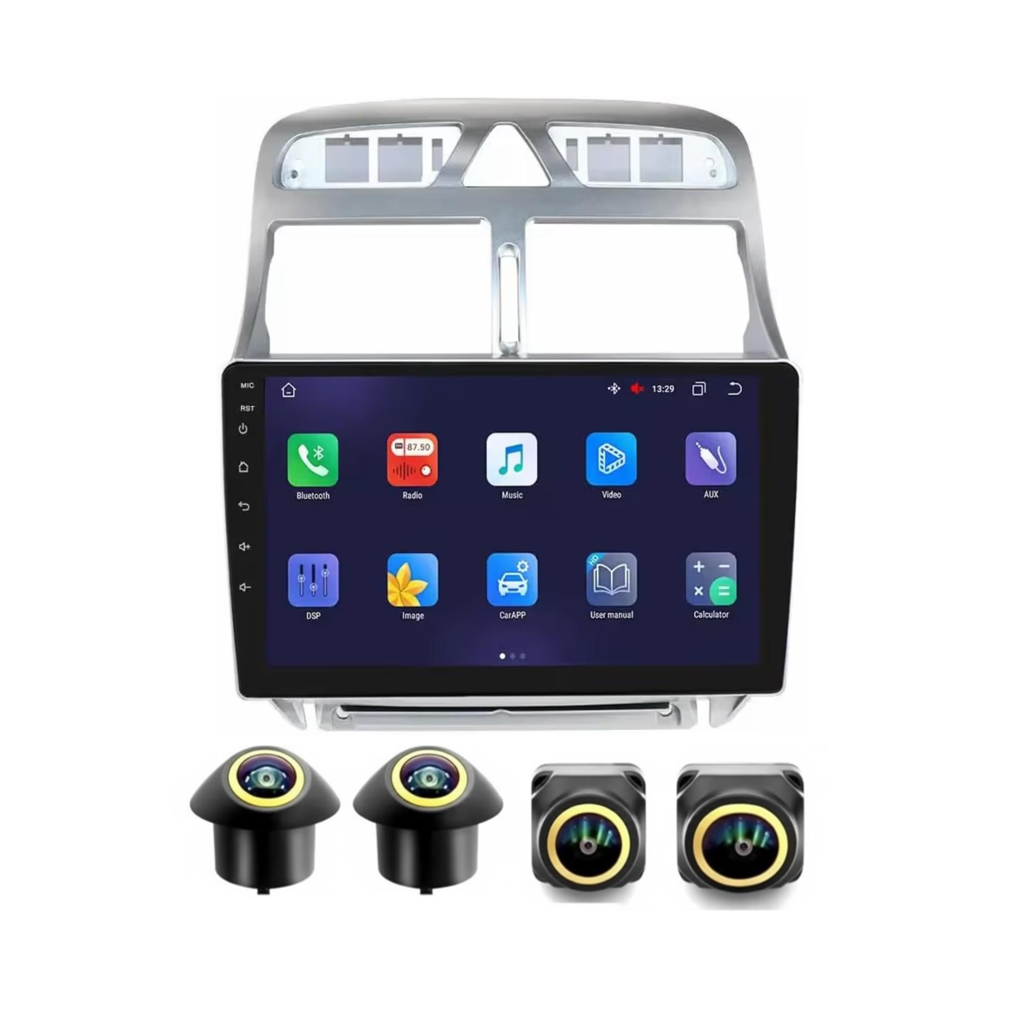 Android Car Stereo for Peugeot 307 307CC 307SW 2002-2013 9 Inch IPS.QLED Touch Screen with AHD Camera Included - Image 2