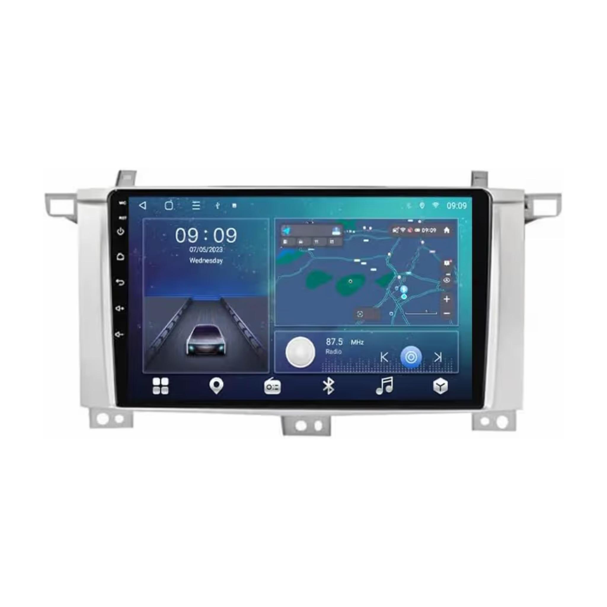 Android Car Stereo for Toyota Land Cruiser 2003-2007 9 Inch IPS.QLED Touch Screen with AHD Camera Included