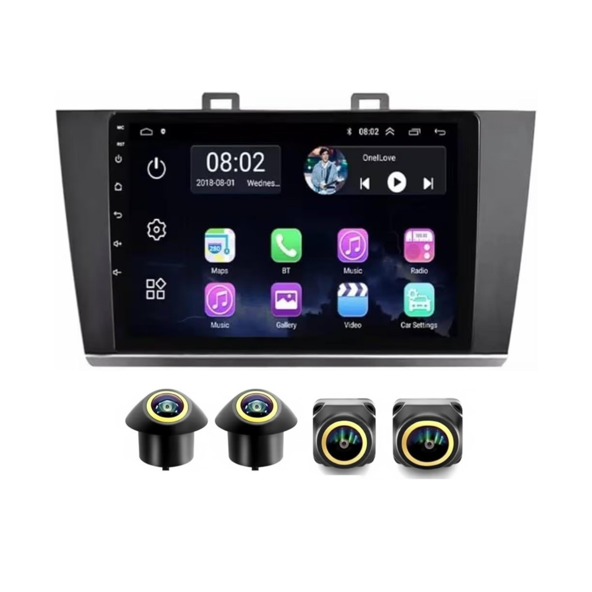 Android Car Stereo for Subaru Outback Legacy 2015-2018 9 Inch IPS.QLED Touch Screen with AHD Camera Included - Image 2