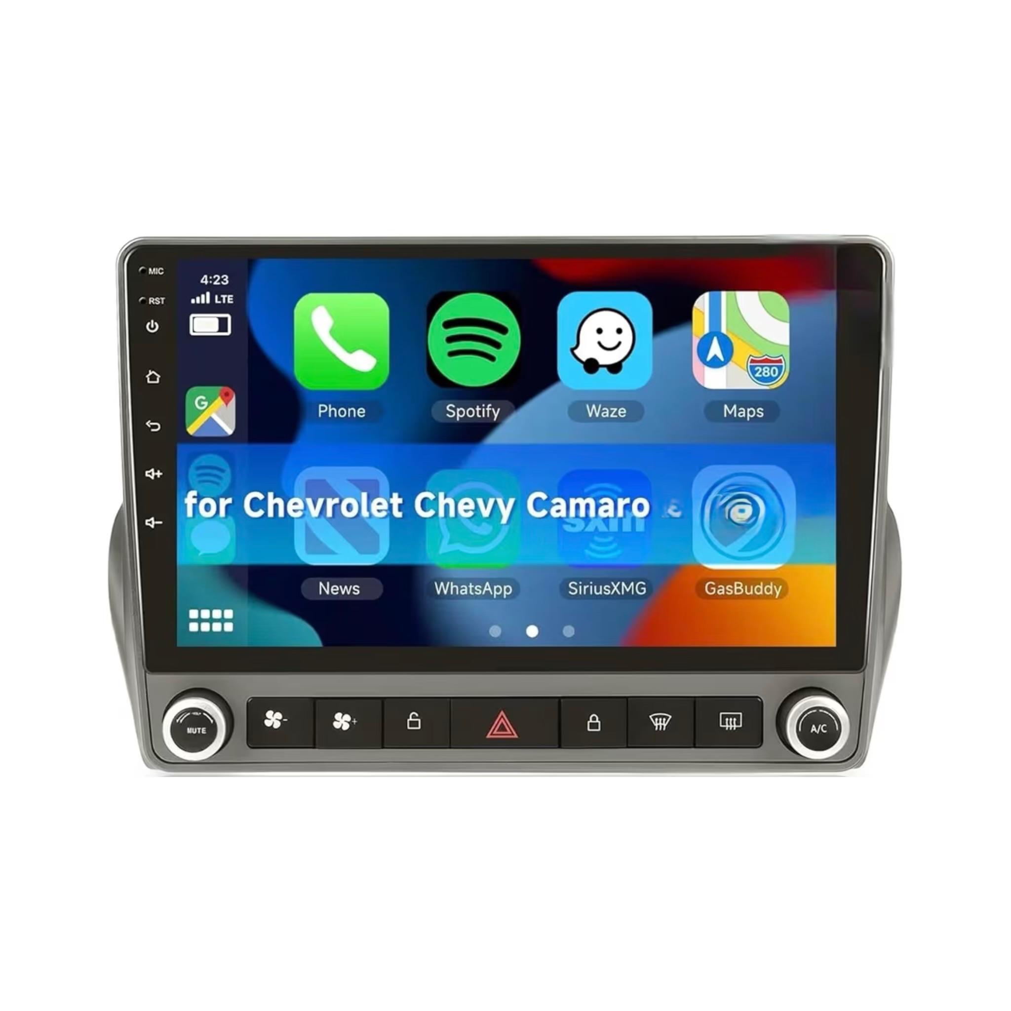 Android Car Stereo for Chevrolet Chevy Camaro 2010-2015 9 Inch IPS.QLED Touch Screen with AHD Camera Included