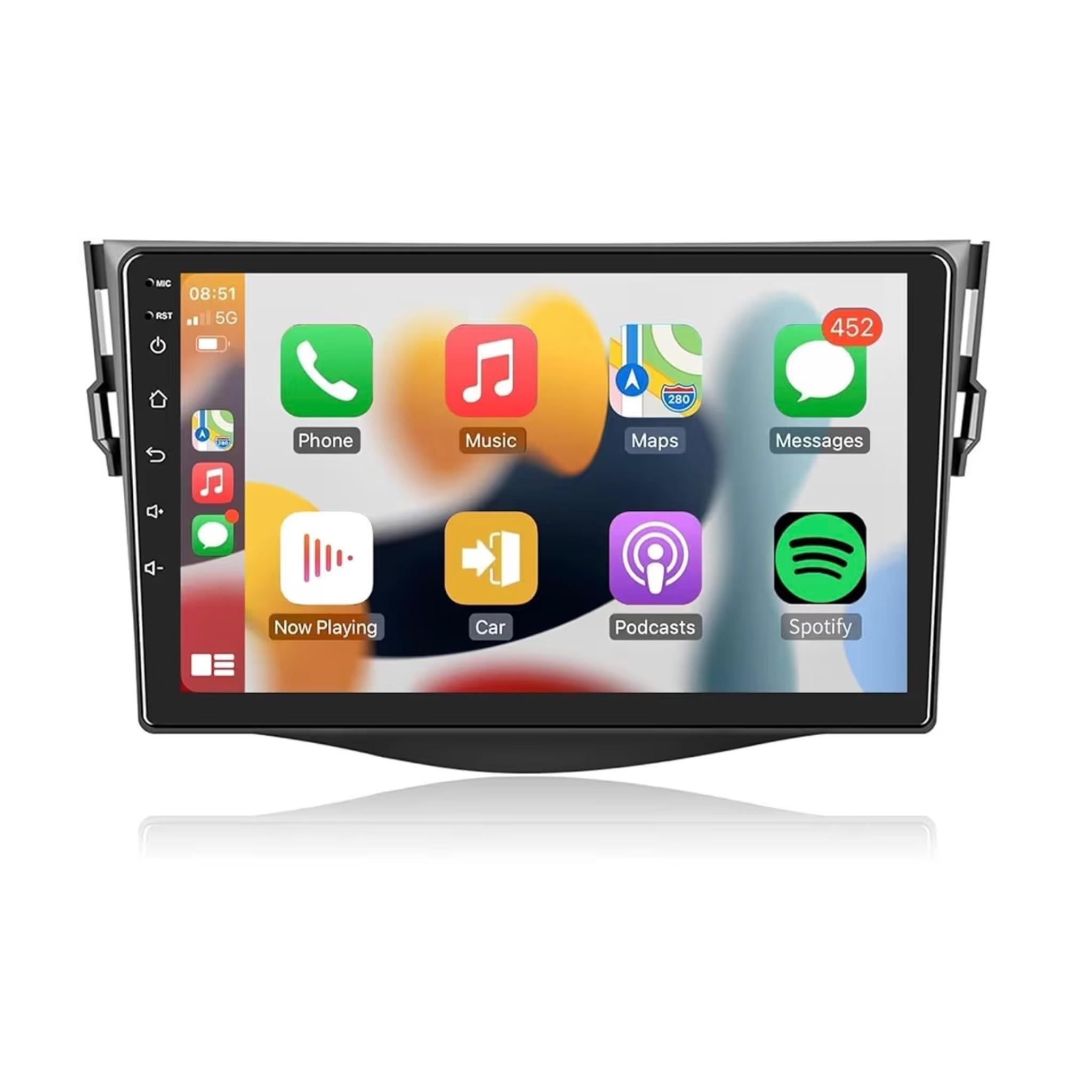 Android Car Stereo for Toyota RAV4 2007-2011 9 Inch IPS.QLED Touch Screen with AHD Camera Included