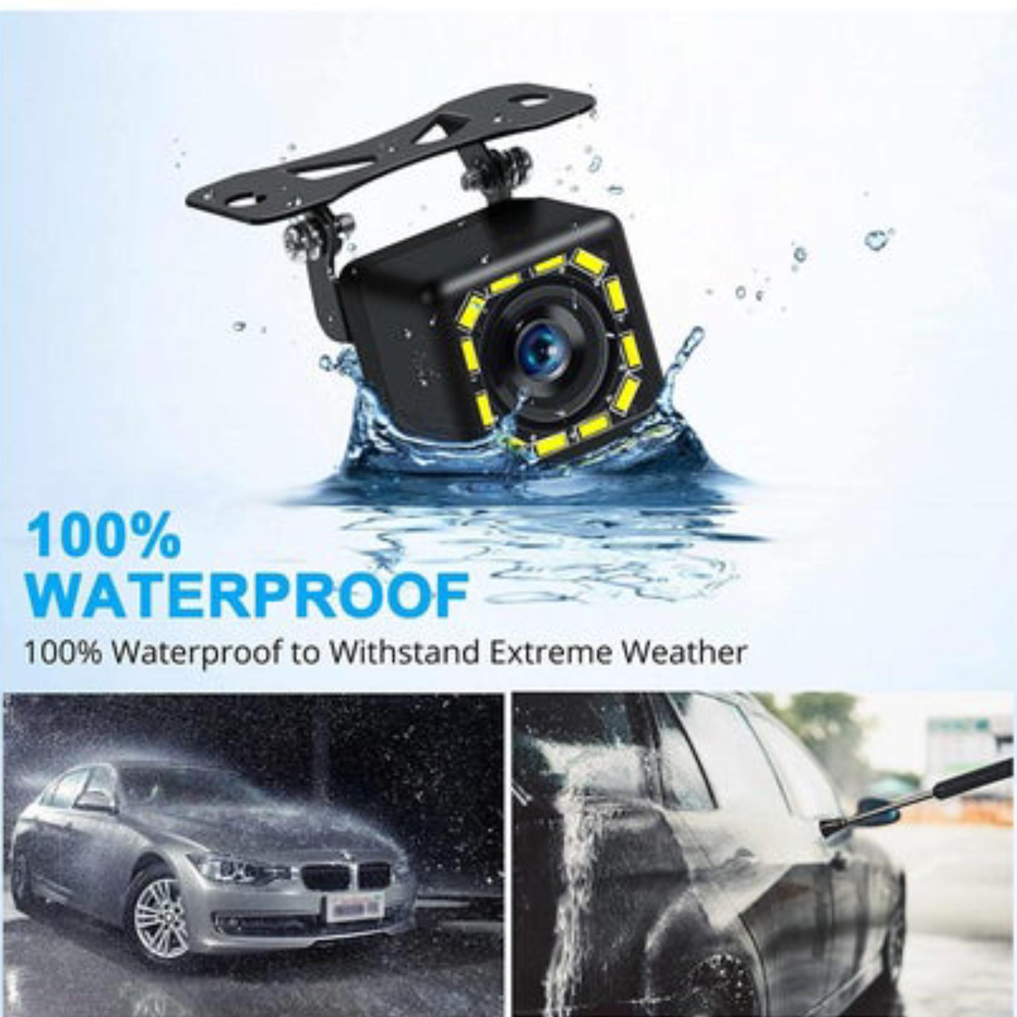 Car Backup Camera , Rear View Camera Ultra HD 12 LED Night Vision,Parking Lines On/Off Waterproof Reverse Camera - Image 2