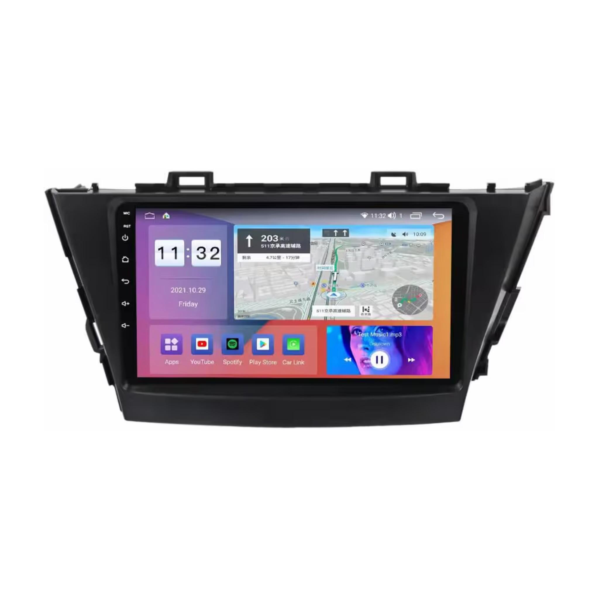 Android Car Stereo for Toyota Prius Plus V Alpha 2012-2017 9 Inch IPS.QLED Touch Screen with AHD Camera Included