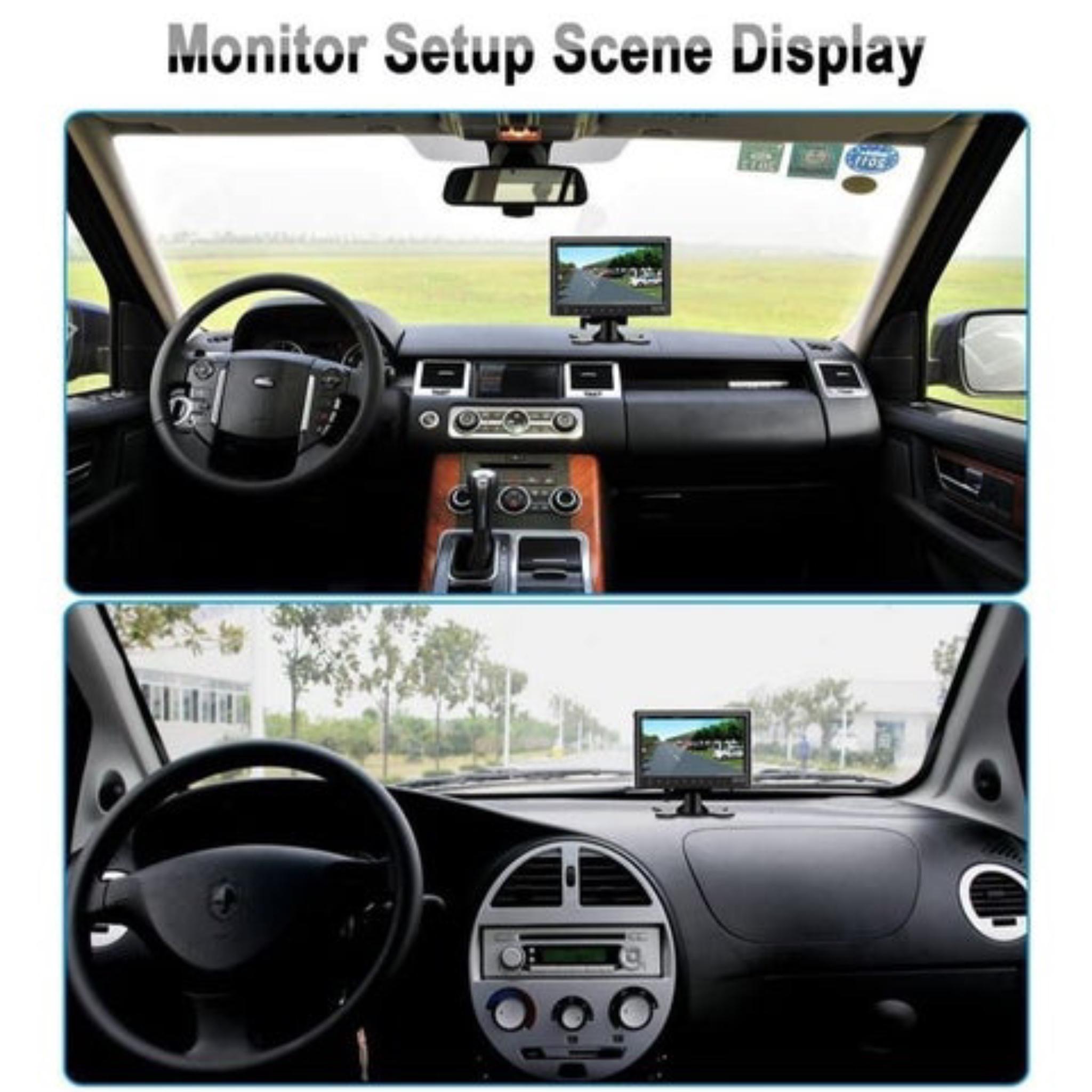 7 Inch Dash Car Rear View Monitor Slim Dashboard Screen with Bluetooth, MP5, USB, Video, Audio and FM, LCD - Image 2