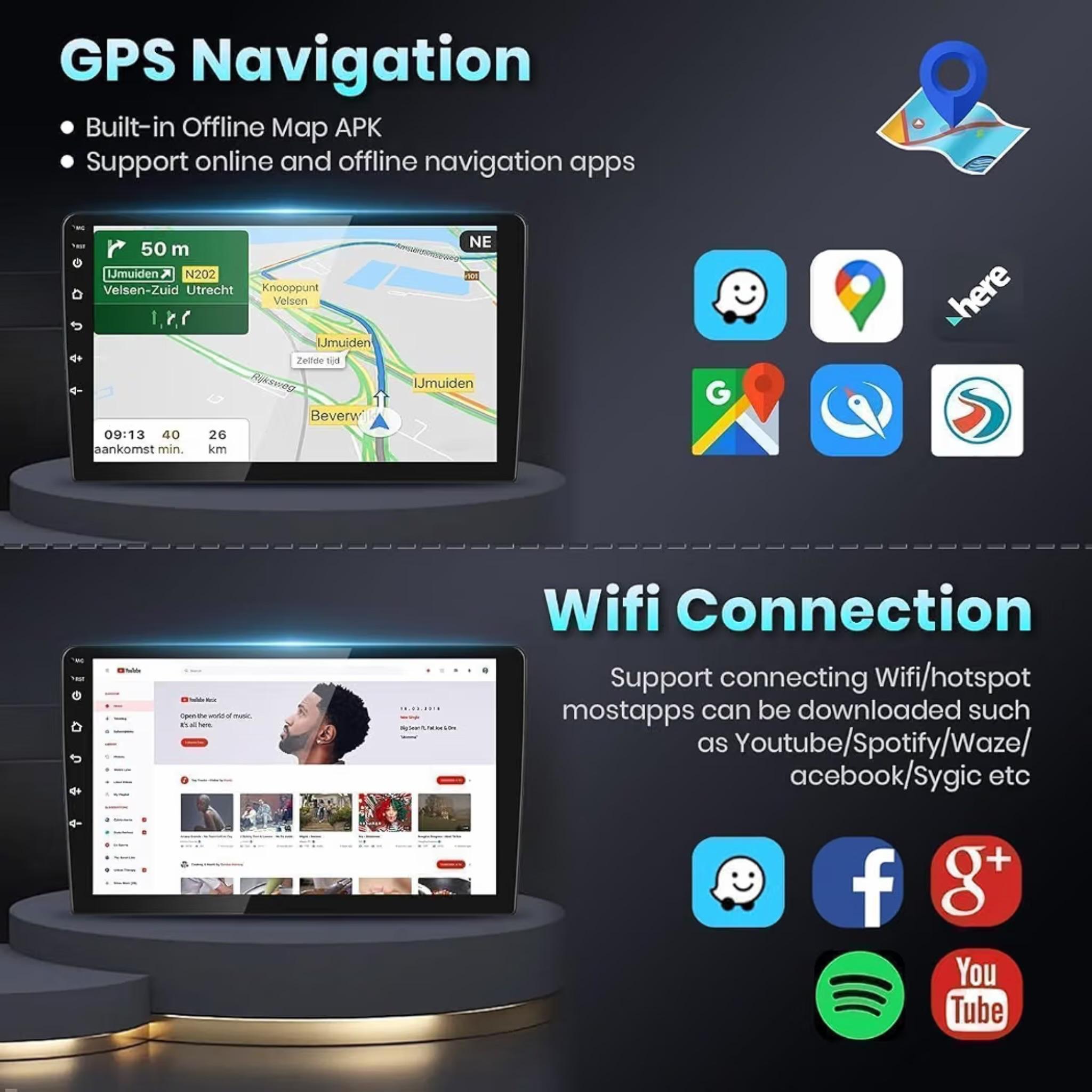 Android Car Stereo for Honda Pilot 2016-2020 10 Inch MirrorLink WiFi BT, IPS Touch Screen with Camera Included - Image 3