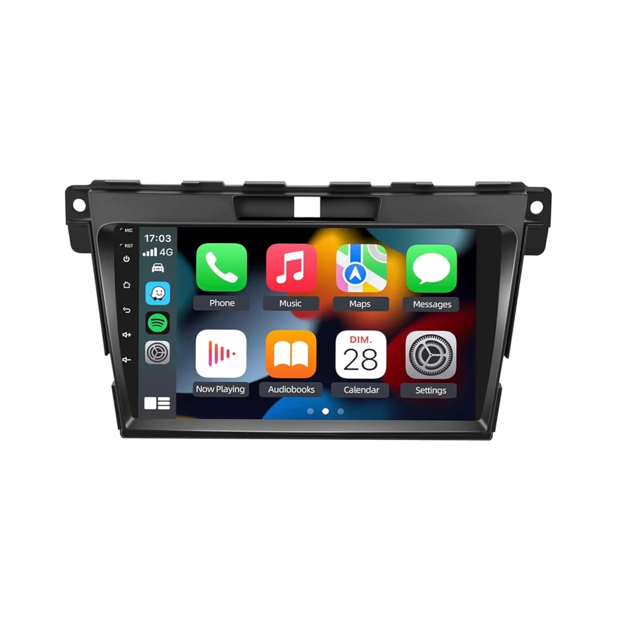 Android Car Stereo for Mazda CX7 2007-2014 9 Inch IPS.QLED Touch Screen with AHD Camera Included
