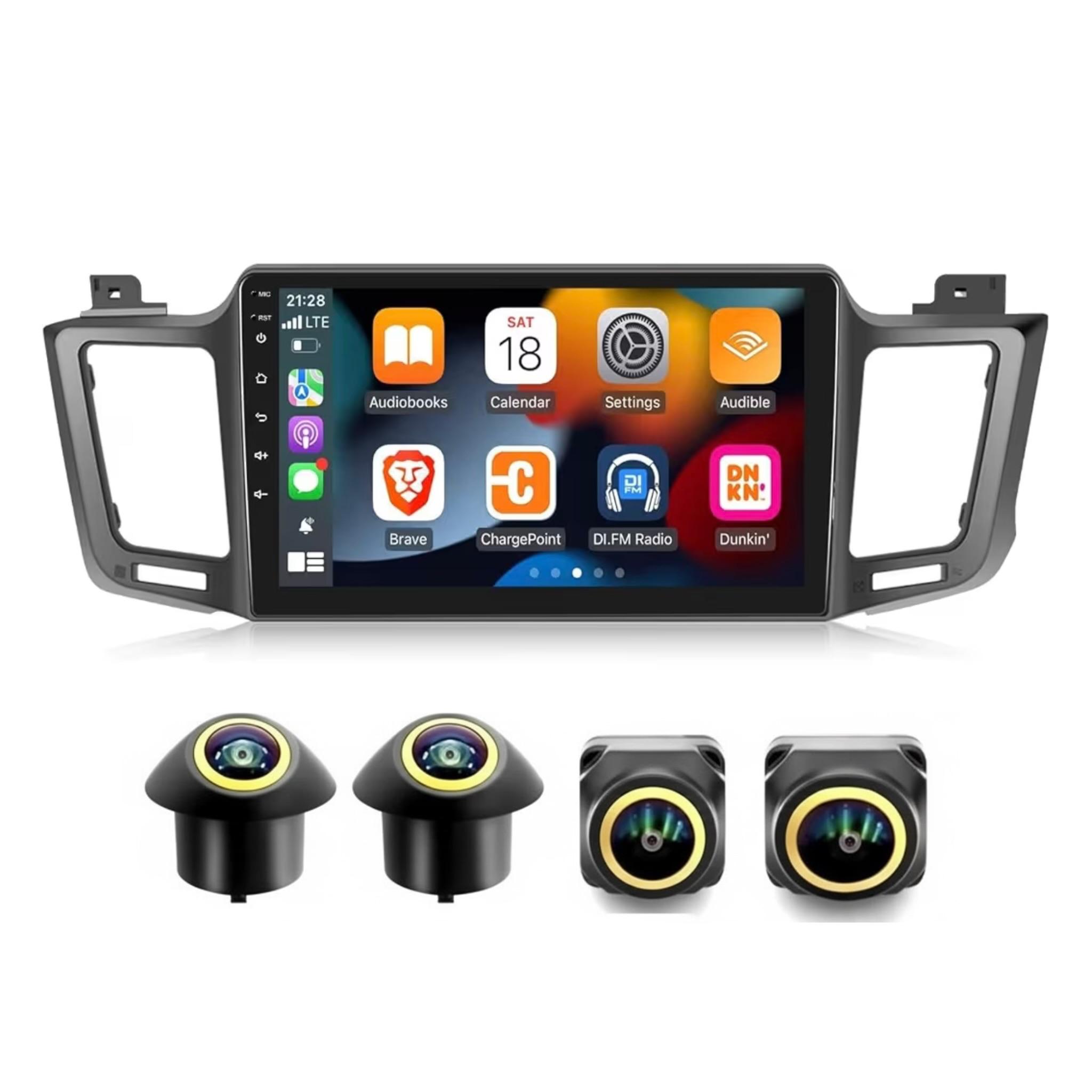 Android Car Stereo for TOYOTA RAV4 2013-2017 10 Inch IPS.QLED Touch Screen with AHD Camera Included - Image 2