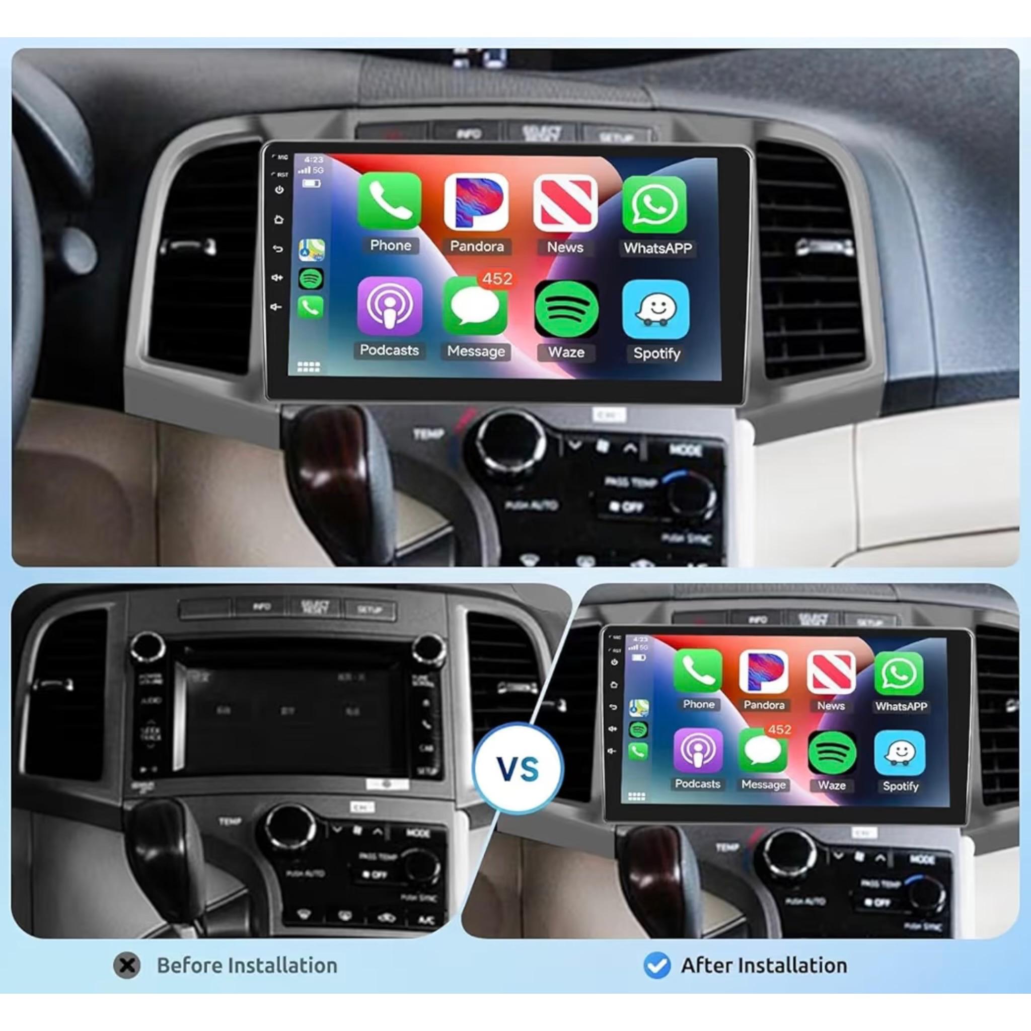 Android Car Stereo for Toyota Venza 2009-2016 9 Inch IPS.QLED Touch Screen with AHD Camera Included - Image 3