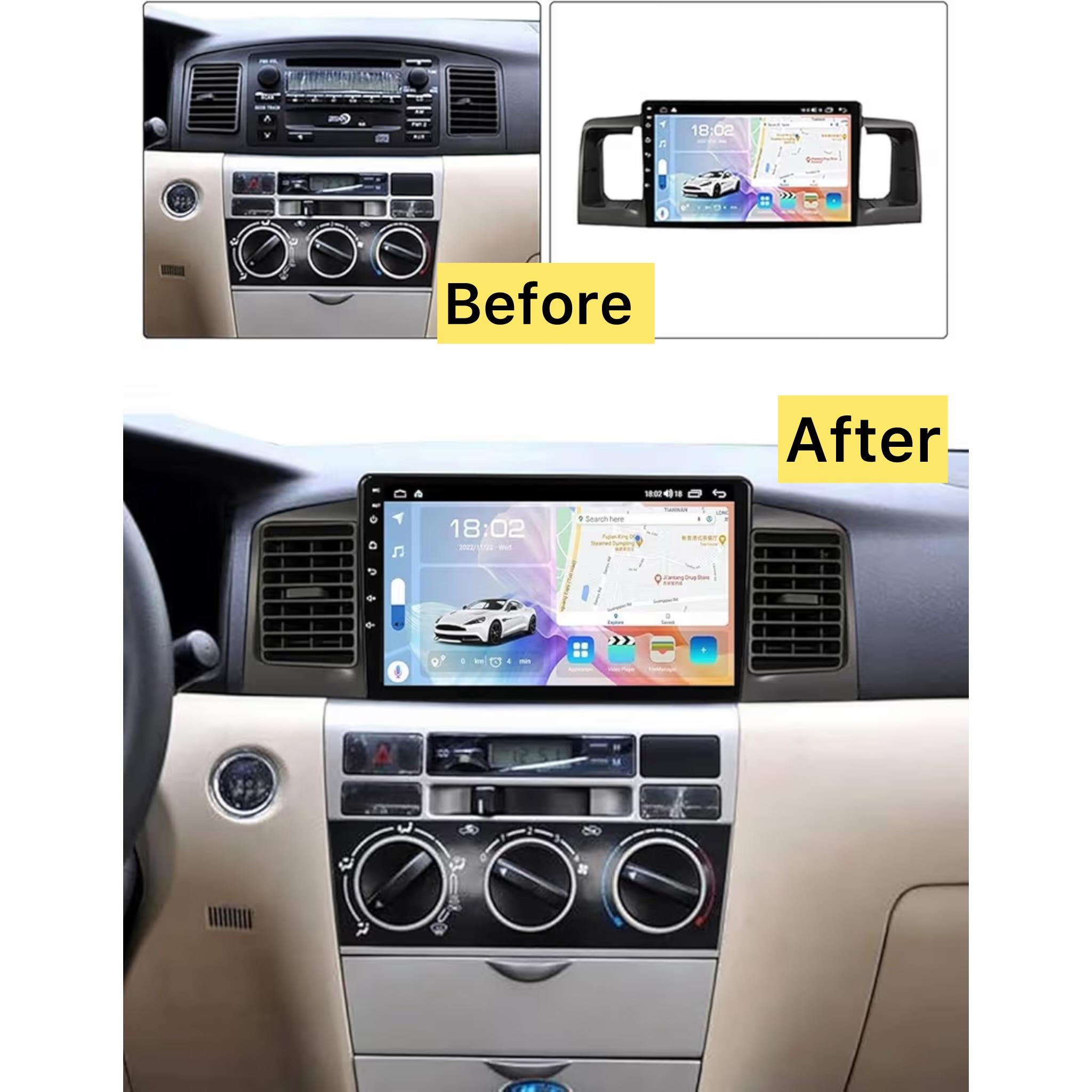 Android Car Stereo for Toyota Corolla 2001-2005 9 Inch IPS.QLED Touch Screen with AHD Camera Included - Image 3
