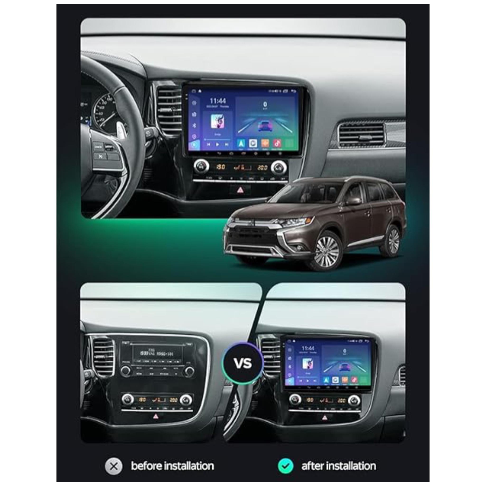 Android Car Stereo for Mitsubishi Outlander 2017-2022 Auto AC 10 Inch IPS.QLED Touch Screen with AHD Camera Included - Image 3