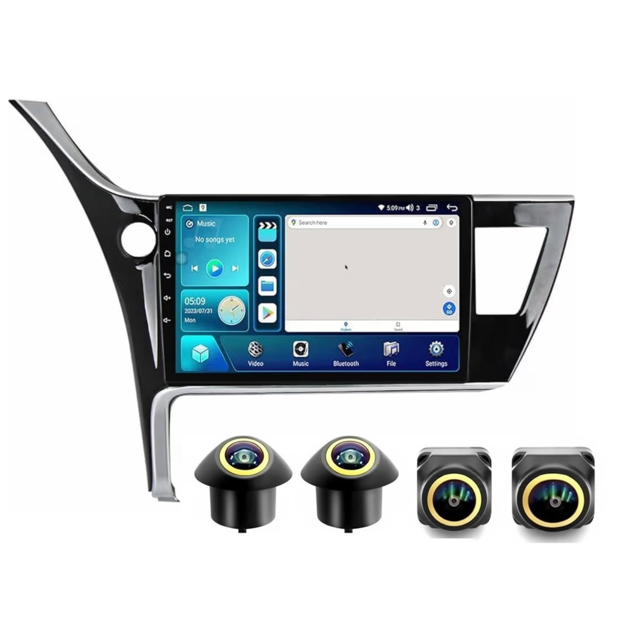 Android Car Stereo for Toyota Corolla 2017 2018 10 Inch IPS.QLED Touch Screen with AHD Camera Included - Image 2