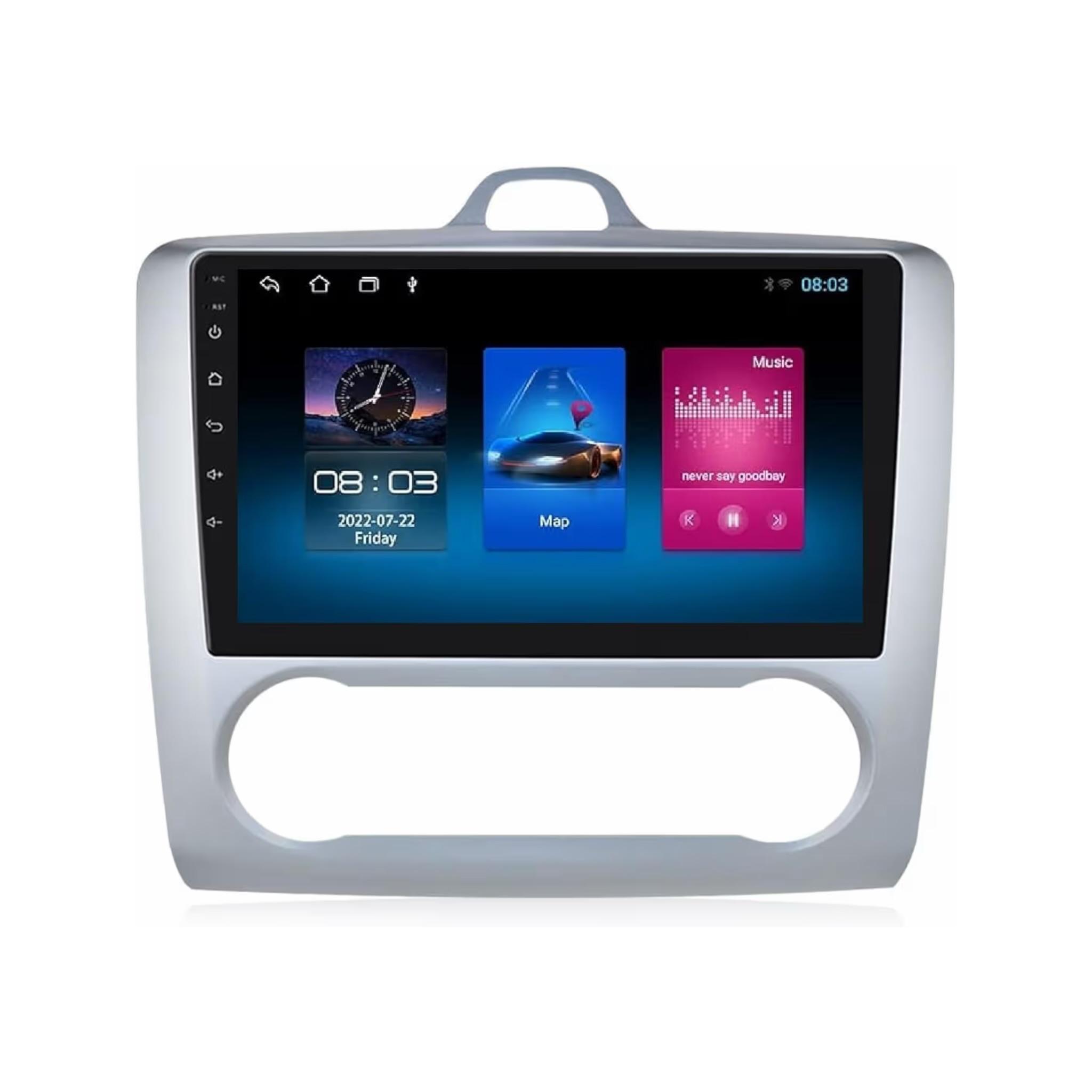 Android Car Stereo for Ford Focus Exi 2004-2011 9 Inch IPS.QLED Touch Screen with AHD Camera Included