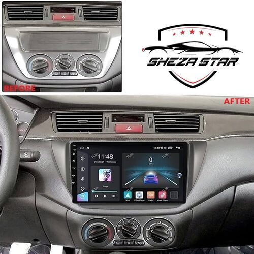 Android Car Stereo for Mitsubishi Lancer 2005-2007 9 Inch IPS.QLED Touch Screen with AHD Camera Included  - Image 2