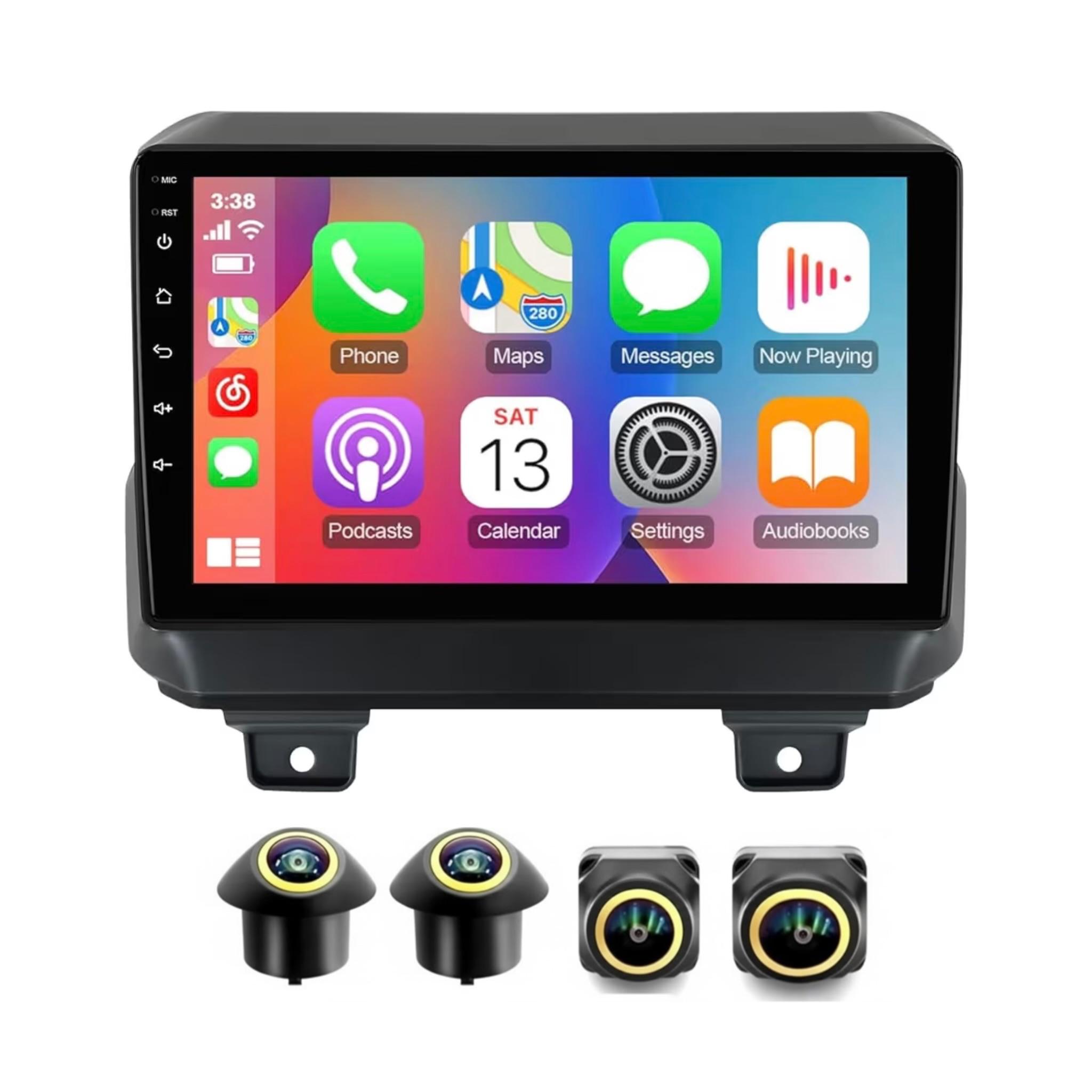 Android Car Stereo for Jeep Wrangler JL Gladiator JT 2018-2021 9 Inch IPS.QLED Touch Screen with AHD Camera Included - Image 2