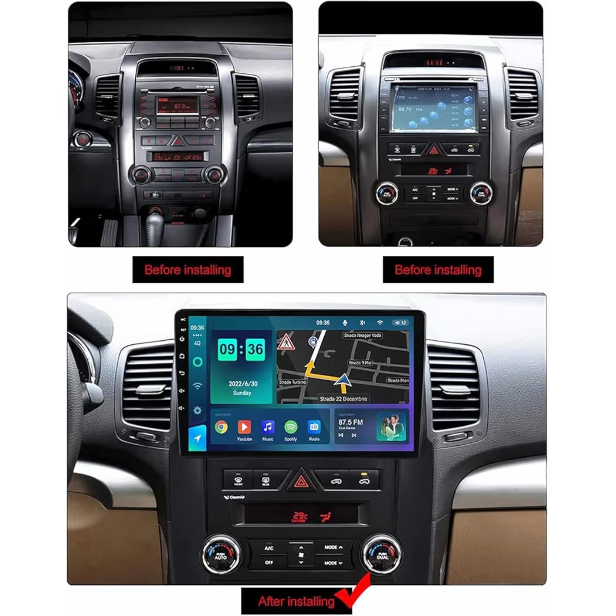 Android Car Stereo for KIA SORENTO 2009-2012 9 Inch IPS.QLED Touch Screen with AHD Camera Included - Image 3