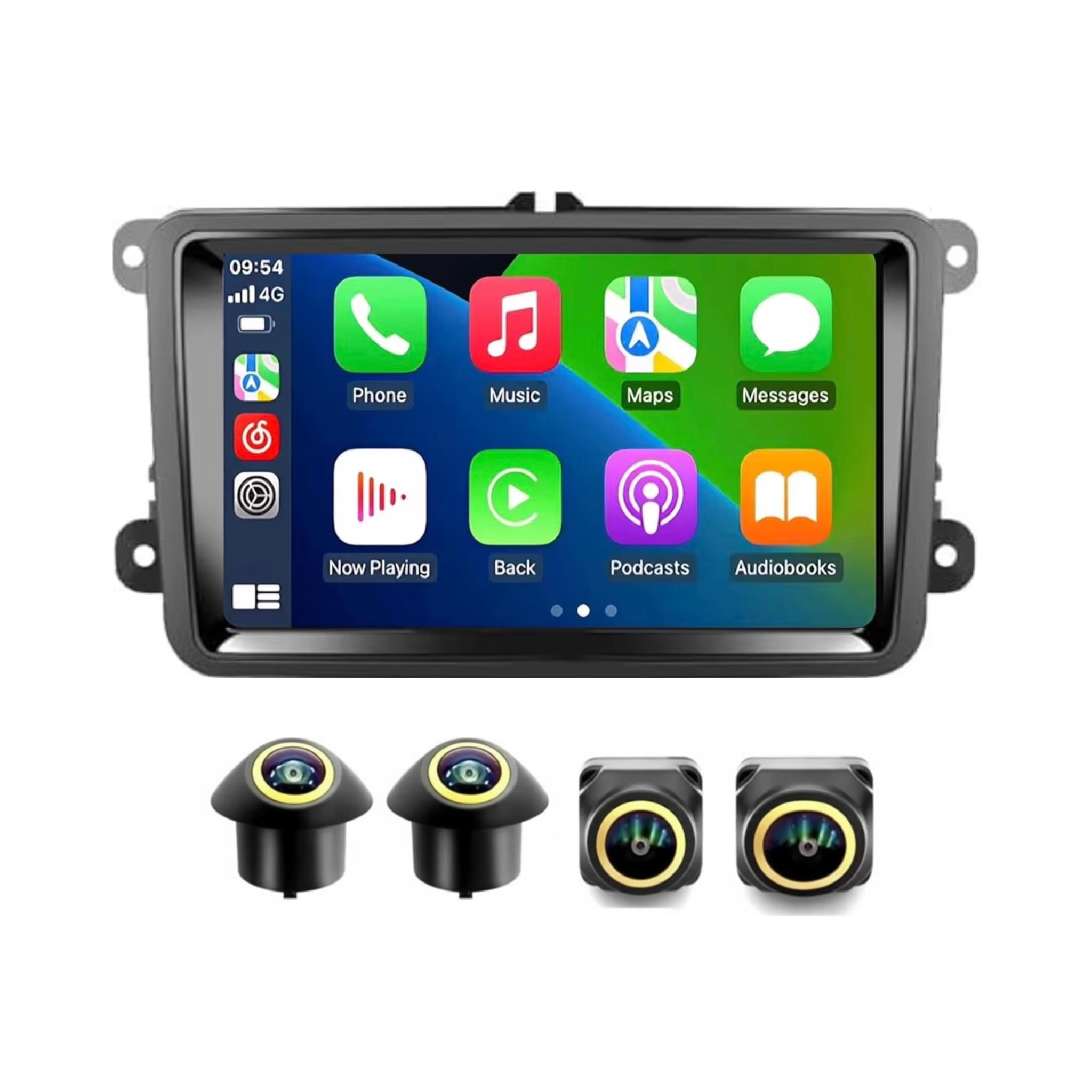 Android Car Stereo for Volkswagen Passat Jetta Golf Polo Caddy Tiguan 10 Inch IPS.QLED Touch Screen with AHD Camera Included - Image 2