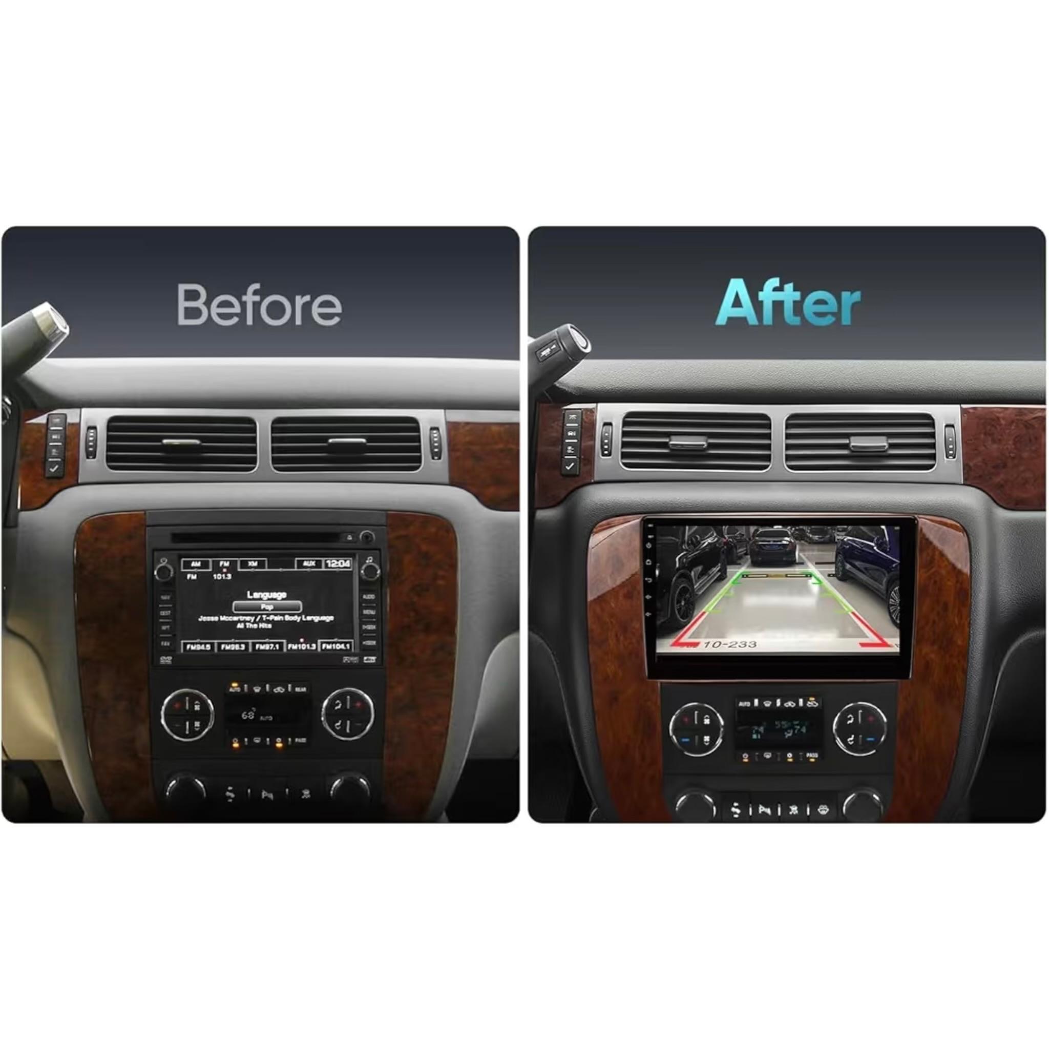Android Car Stereo for GMC Yukon Tahoe Suburban 2007-2012 9 Inch IPS.QLED Touch Screen with AHD Camera Included - Image 3