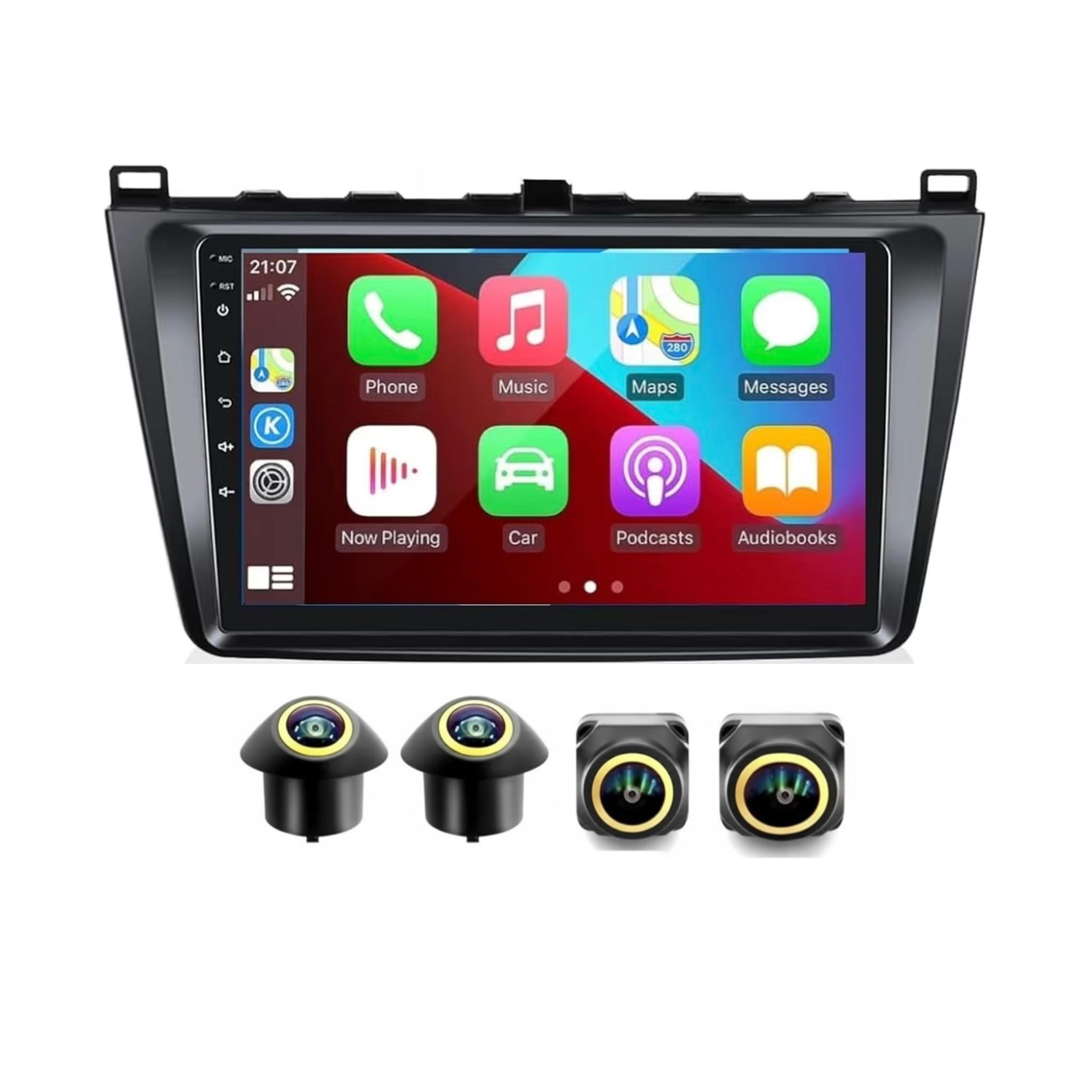 Android Car Stereo for Mazda 6 2007-2012 9 Inch IPS.QLED Touch Screen with AHD Camera Included - Image 2
