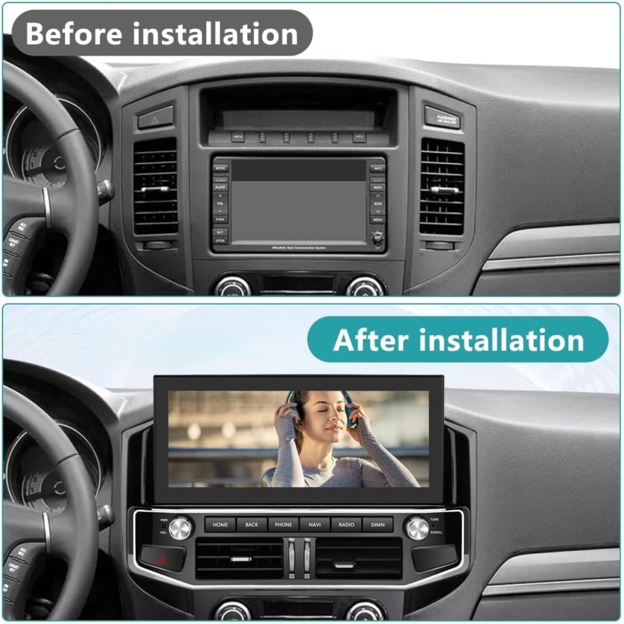 Android Car Stereo 12.3 Inch For Mitsubishi Pajero V80 V90 V97 2007-2022  IPS.QLED Touch Screen with AHD Camera Included - Image 2